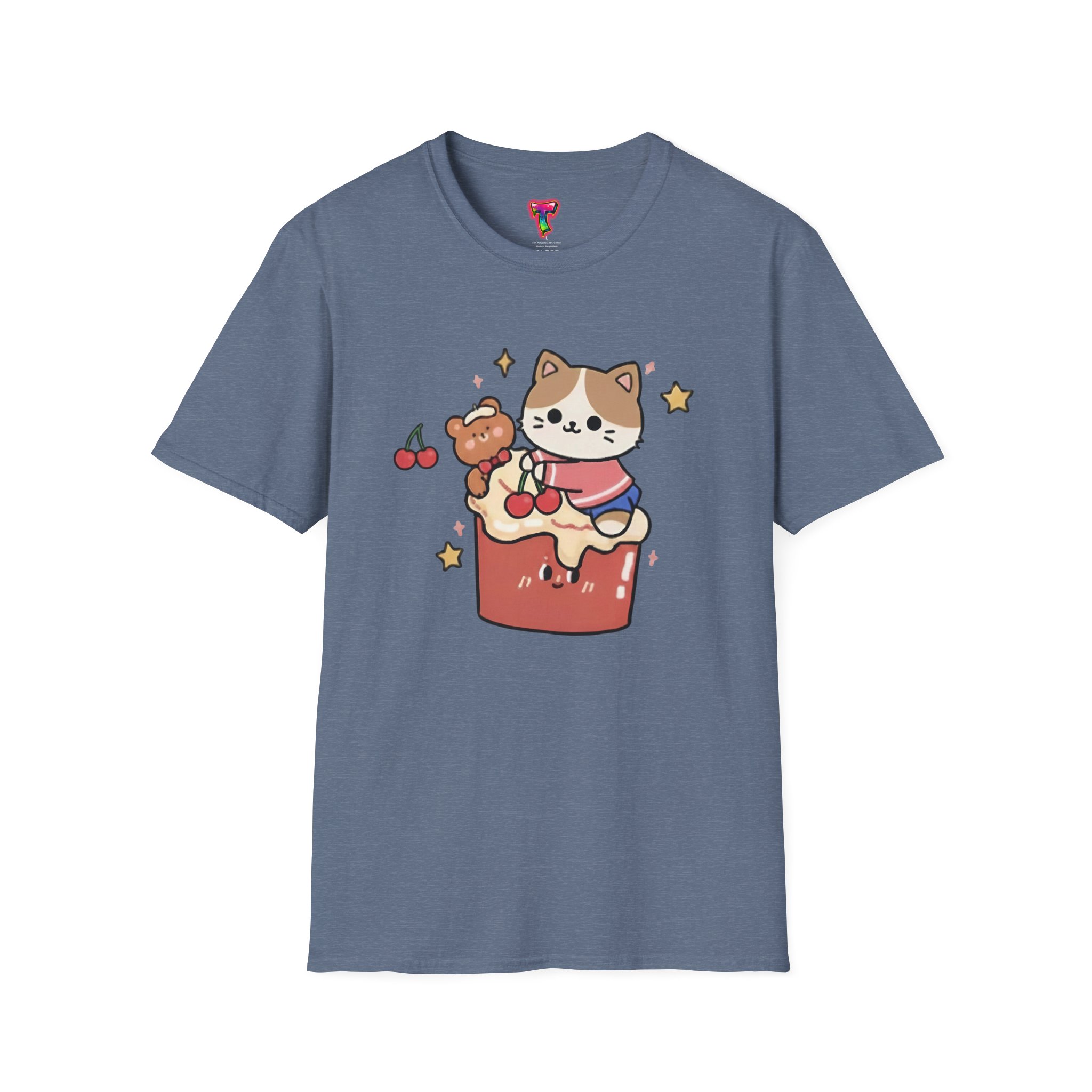 Kawaii Cat on Cake T-Shirt - Ảnh 25