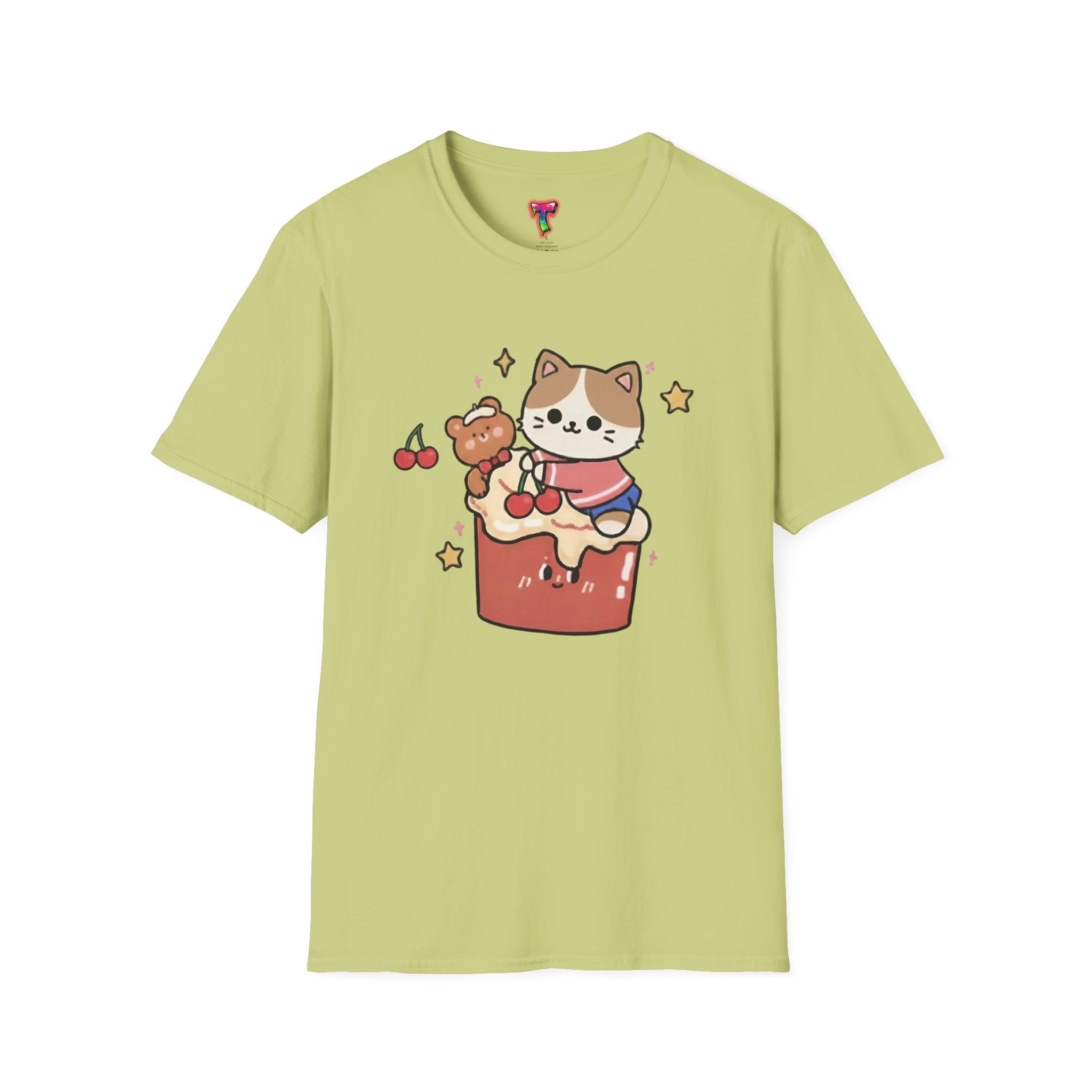 Kawaii Cat on Cake T-Shirt - Ảnh 17