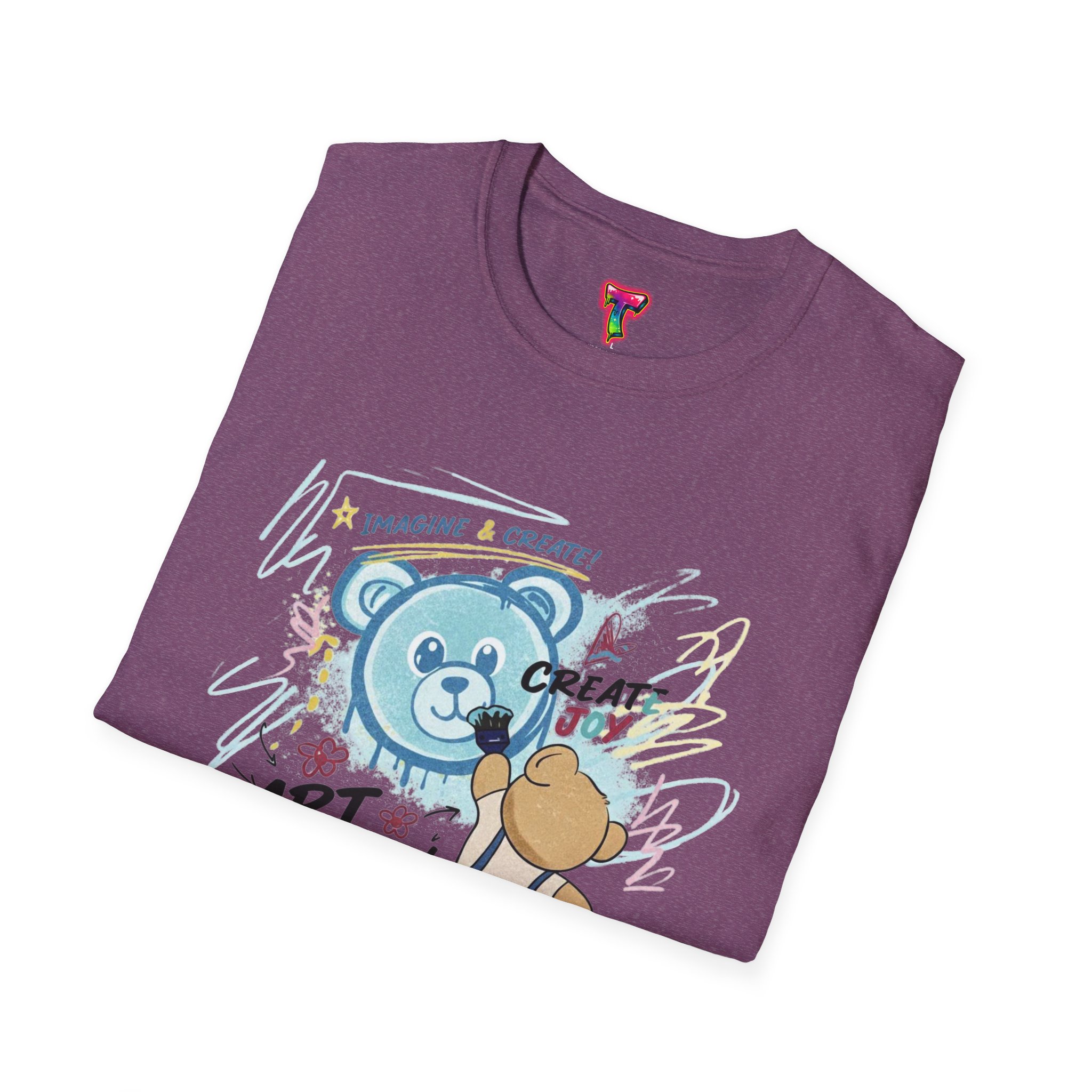 Art Flow Bear Skate T-Shirt - Ảnh 48