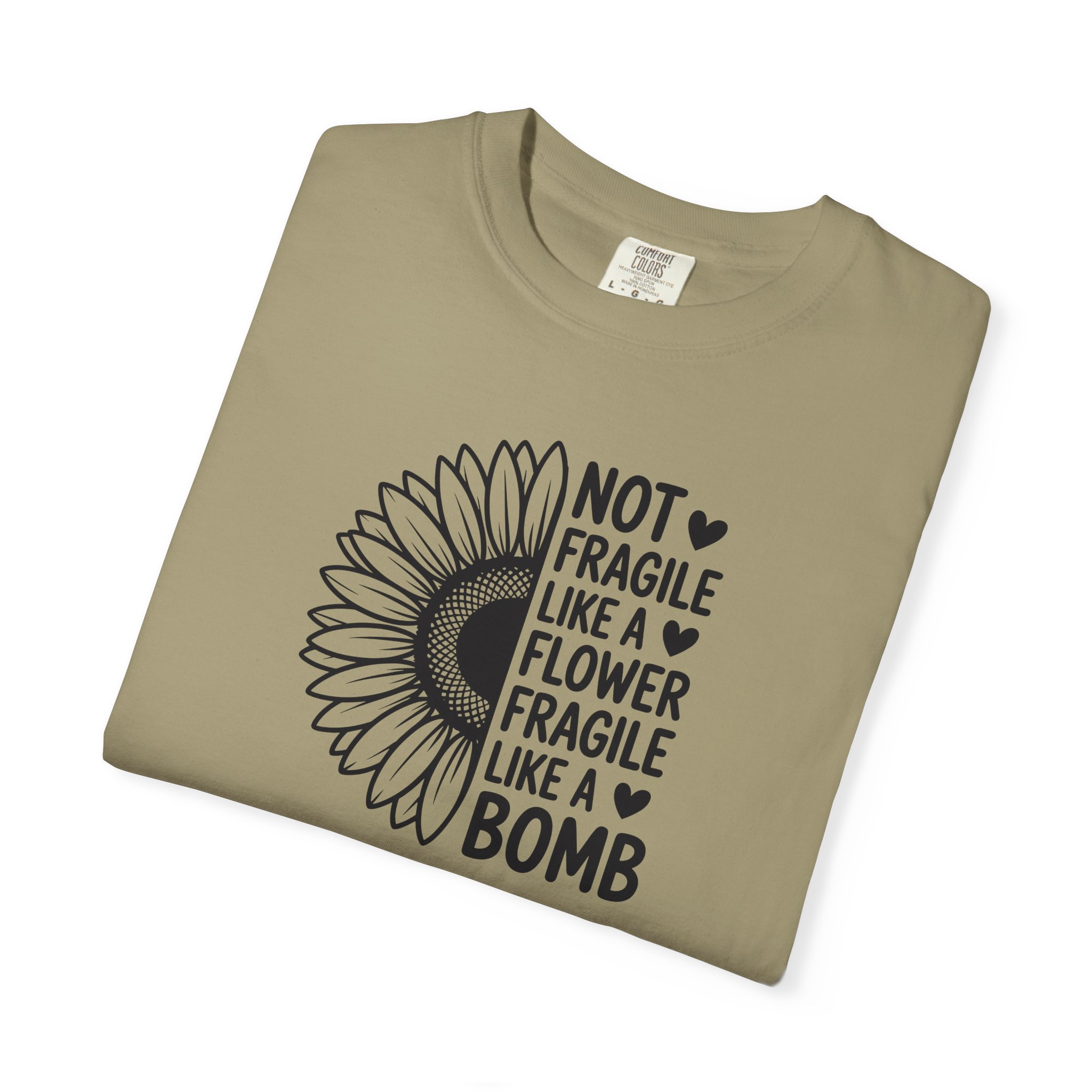 “Not Fragile Like a Flower, Fragile Like a Bomb” Sunflower Graphic Tee - Ảnh 19