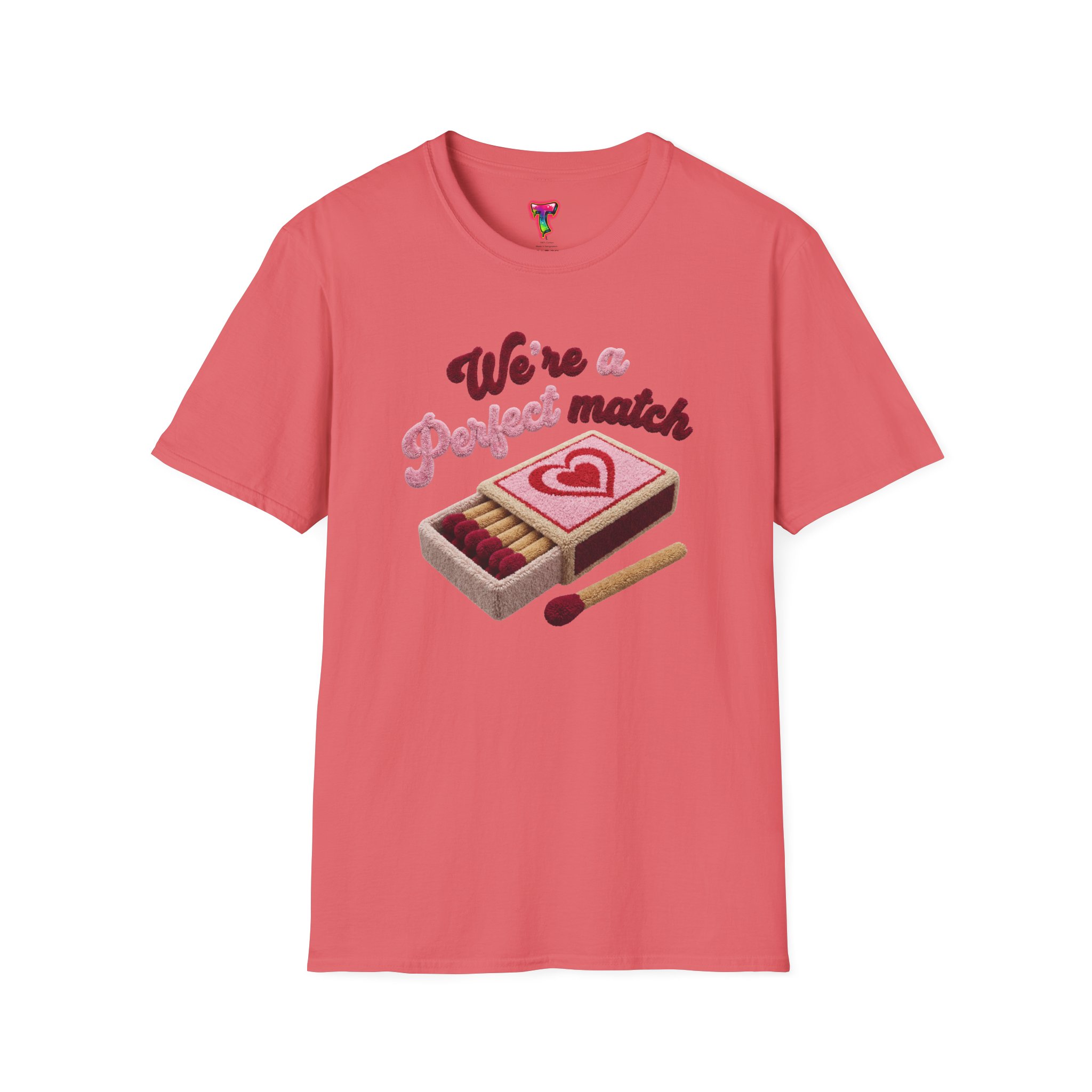 Perfect Match T-Shirt — 'We’re a Perfect Match' Valentine Graphic Tee - Ảnh 5