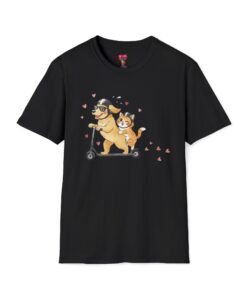 Dog and Cat Scooter T-Shirt