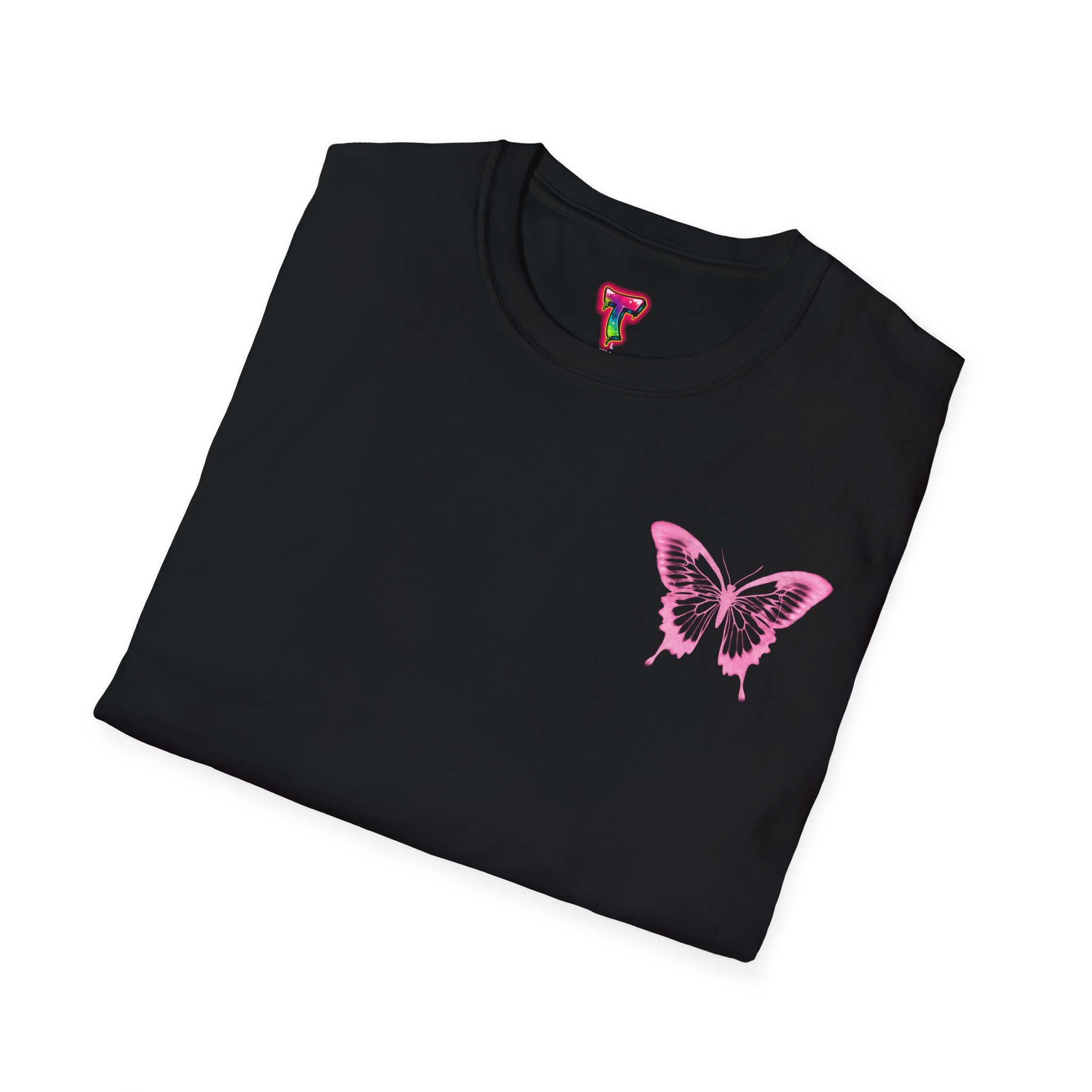 Pink Butterfly Graphic Tee - Ảnh 4