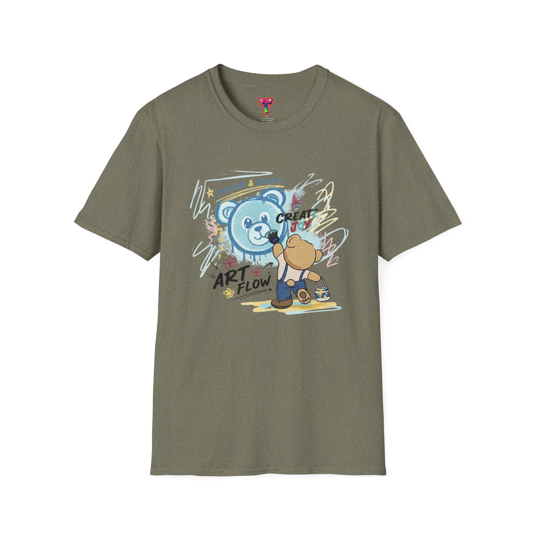 Art Flow Bear Skate T-Shirt - Ảnh 21