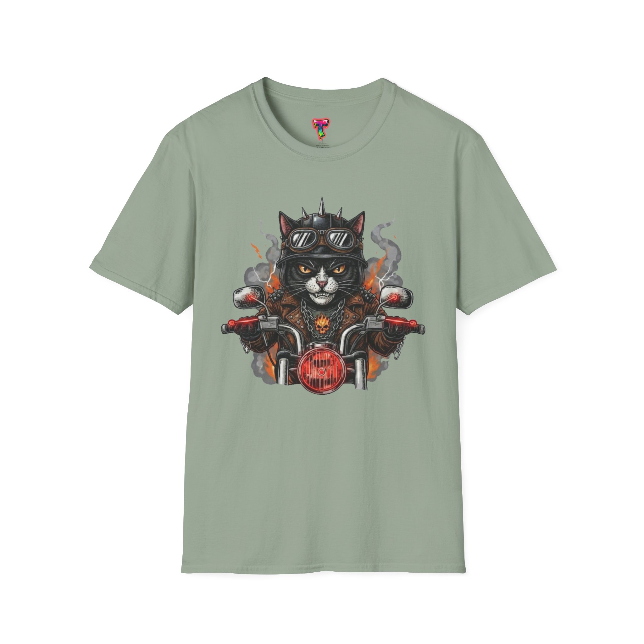 Biker Cat Motorcycle Graphic T-Shirt - Ảnh 21