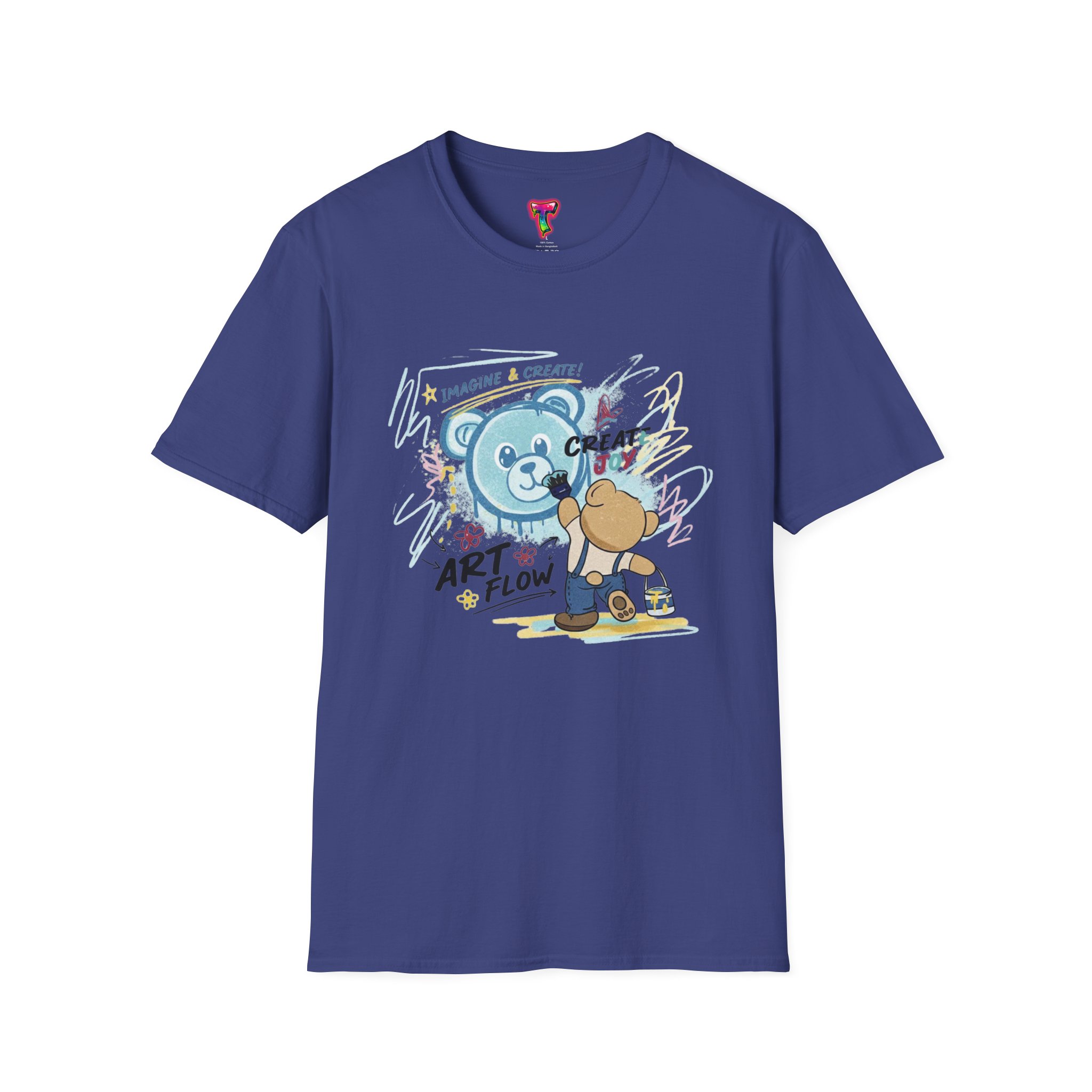 Art Flow Bear Skate T-Shirt - Ảnh 33