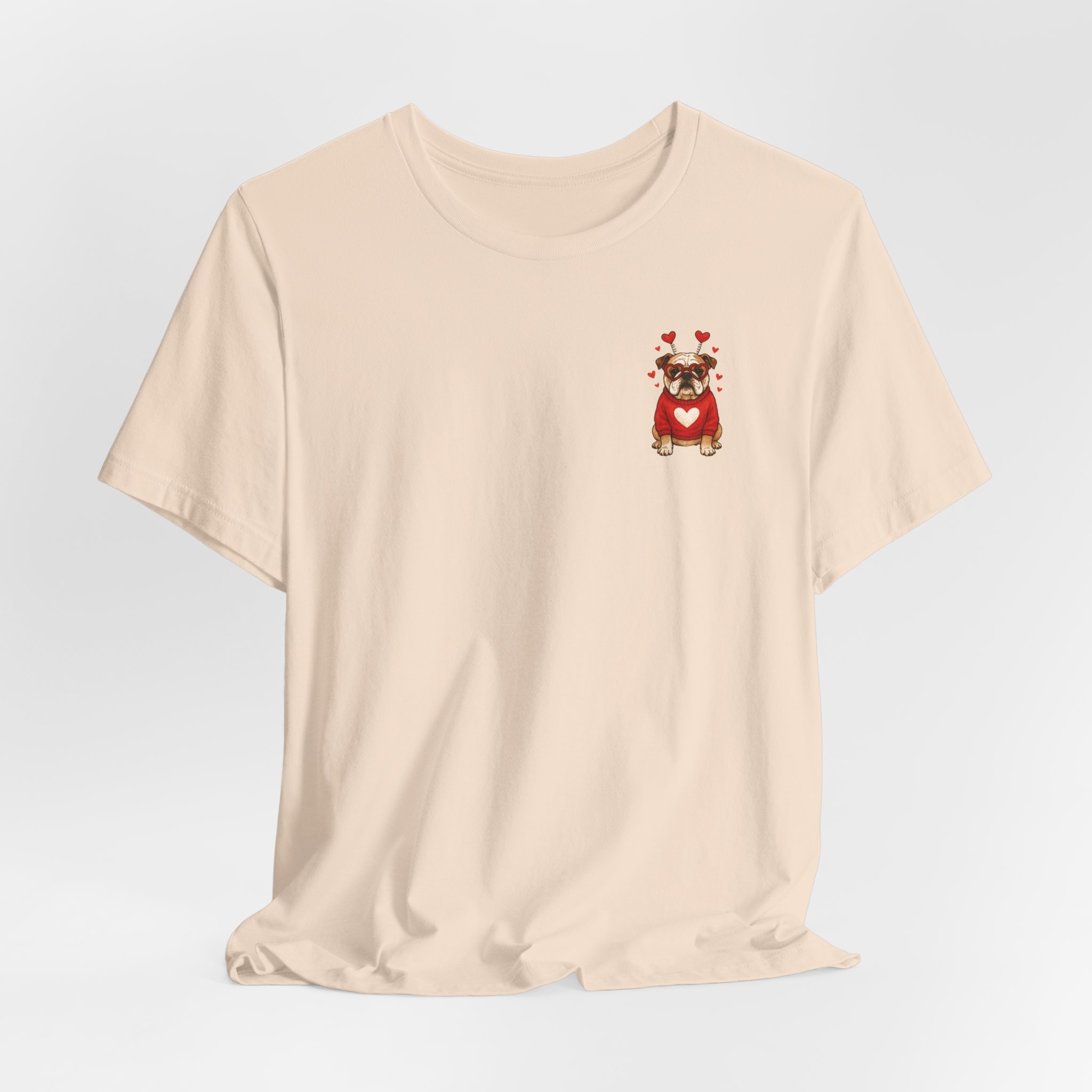 Valentine Puppy Pocket Tee — Cute Dog Heart Graphic T-Shirt - Ảnh 24