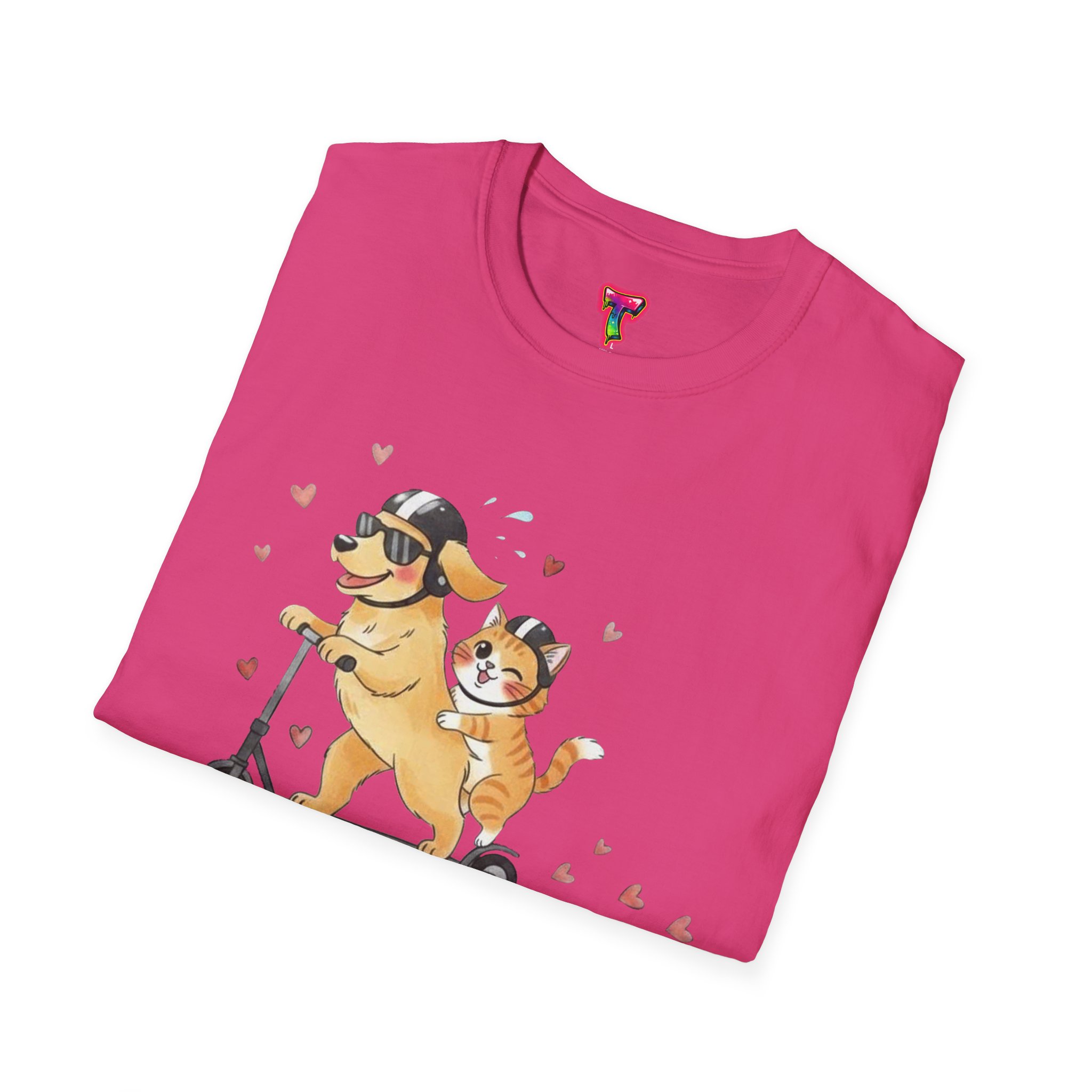 Dog and Cat Scooter T-Shirt - Ảnh 48