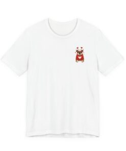 Valentine Puppy Pocket Tee — Cute Dog Heart Graphic T-Shirt