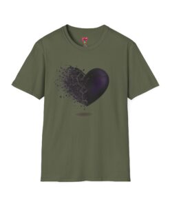Dark Shattered Heart T-Shirt