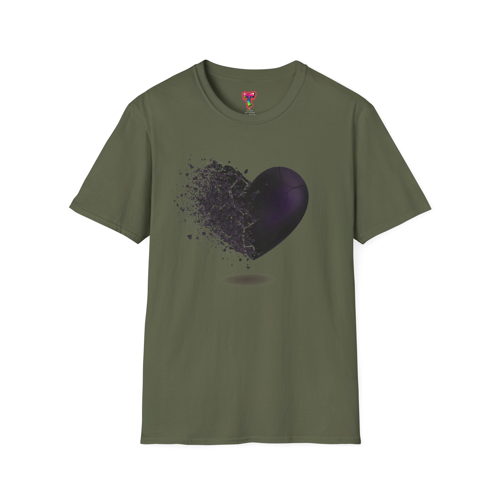 Dark Shattered Heart T-Shirt