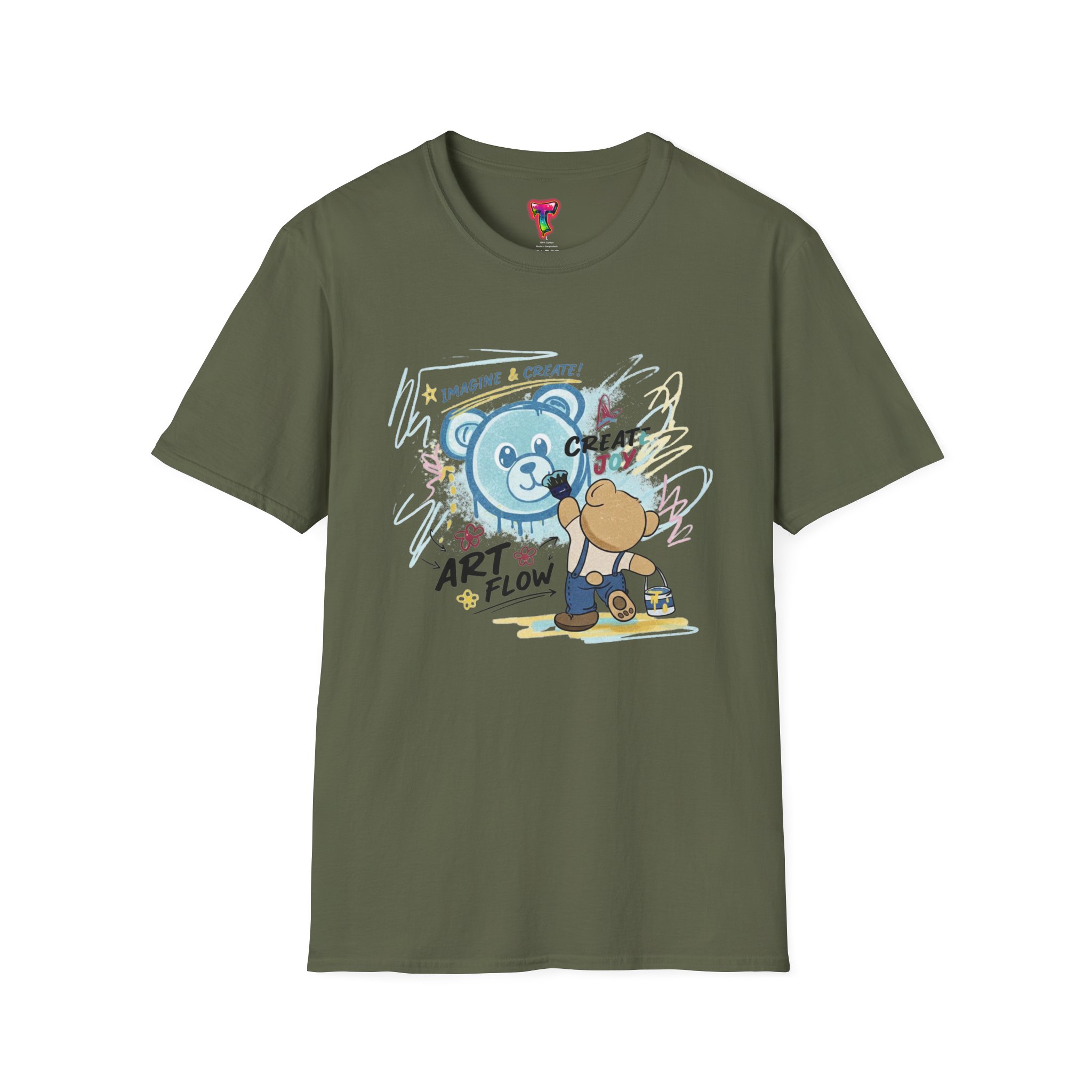 Art Flow Bear Skate T-Shirt - Ảnh 25