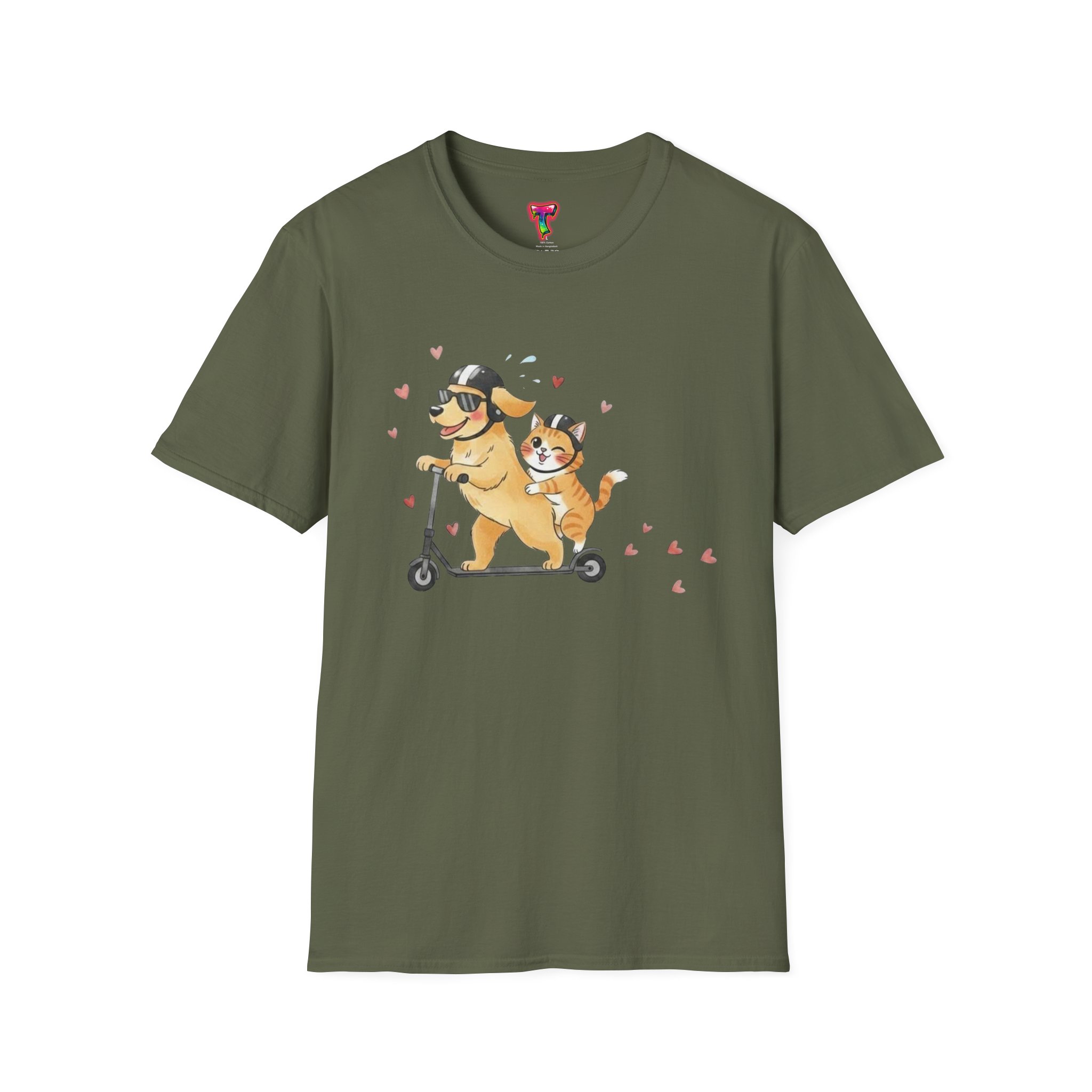 Dog and Cat Scooter T-Shirt - Ảnh 17