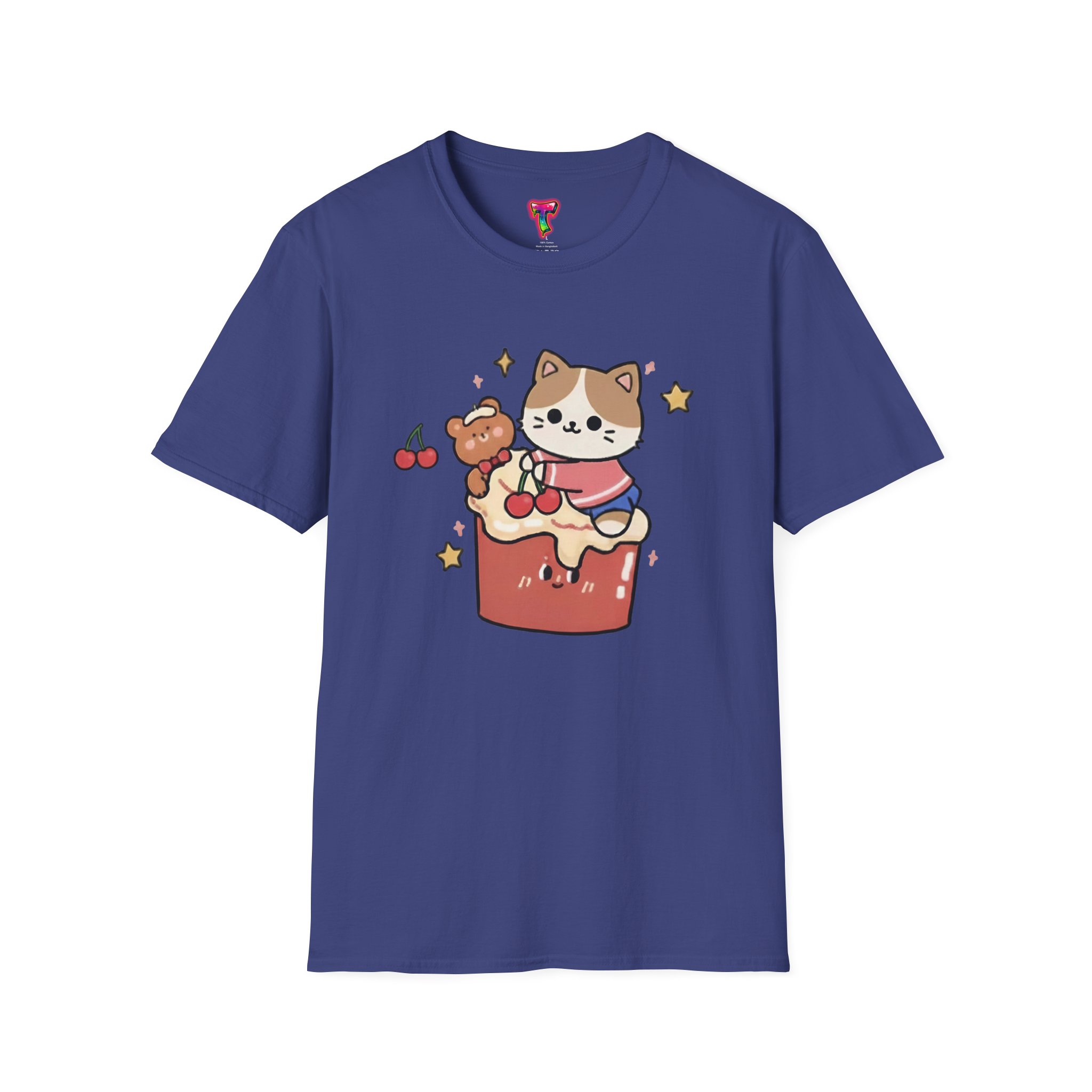 Kawaii Cat on Cake T-Shirt - Ảnh 33