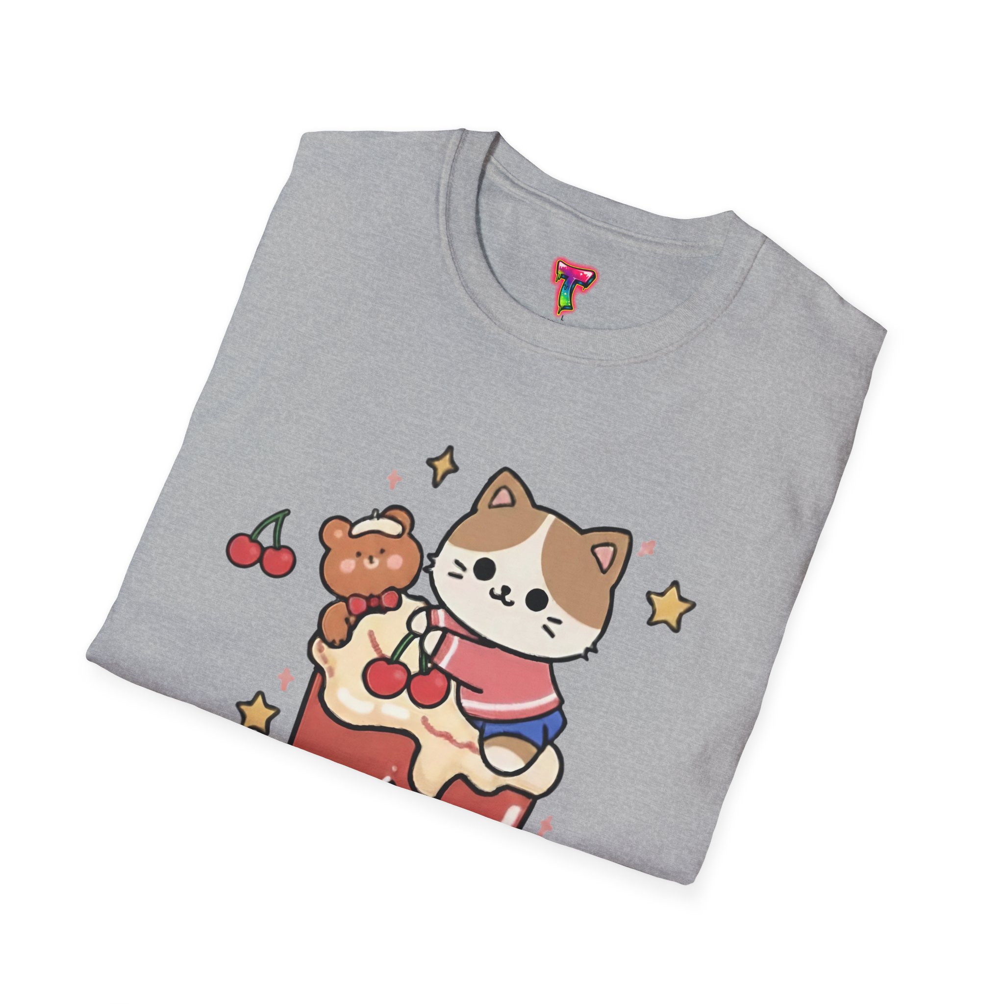 Kawaii Cat on Cake T-Shirt - Ảnh 16