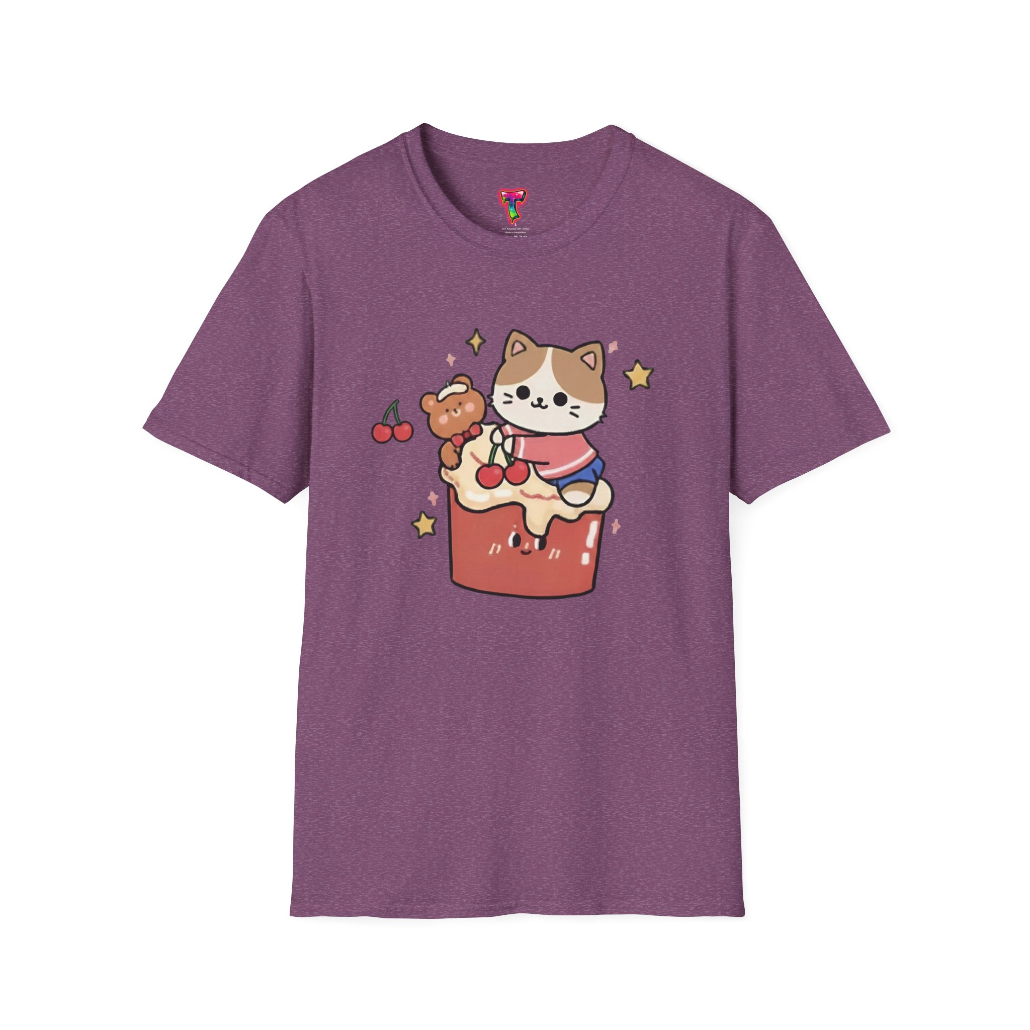 Kawaii Cat on Cake T-Shirt - Ảnh 45