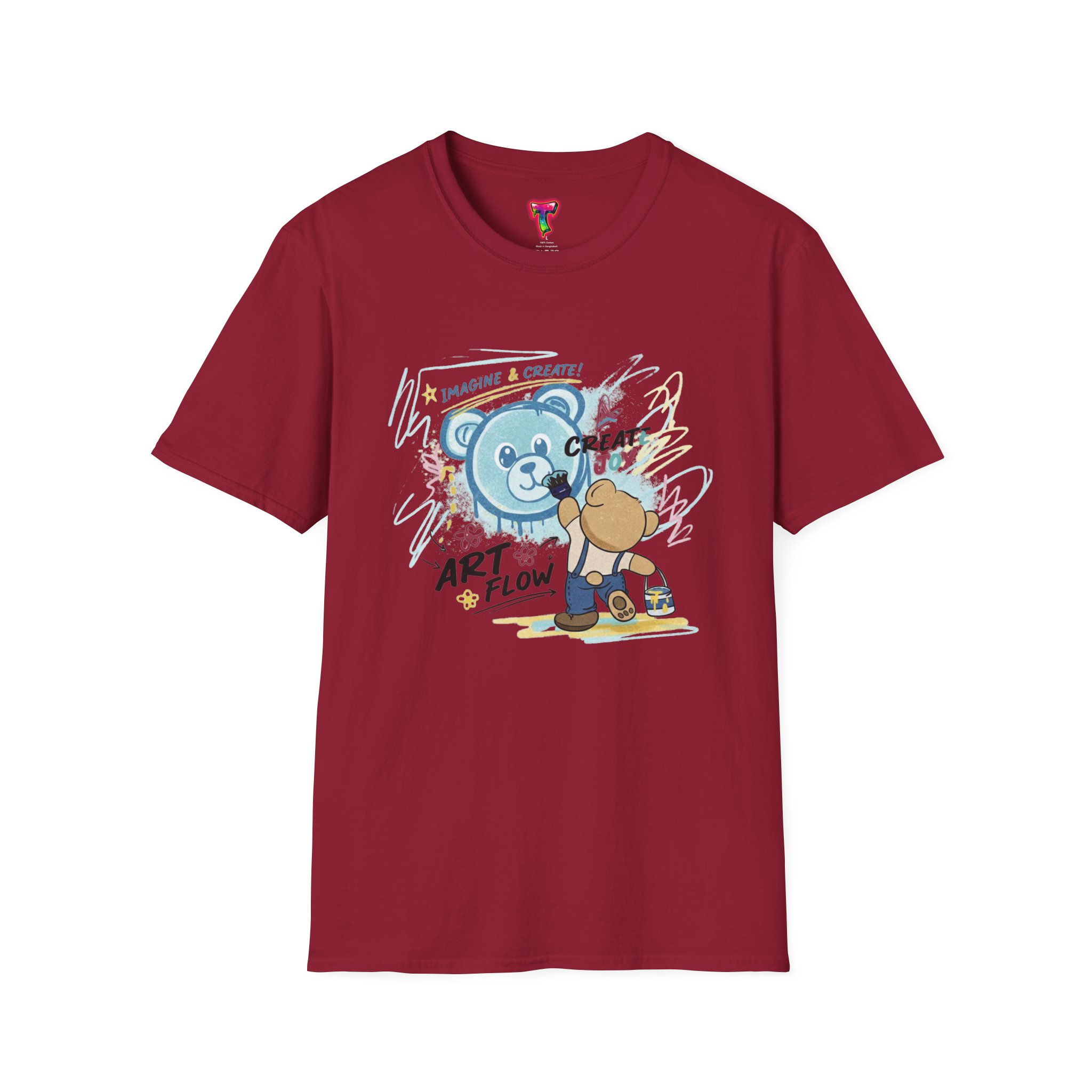 Art Flow Bear Skate T-Shirt - Ảnh 53