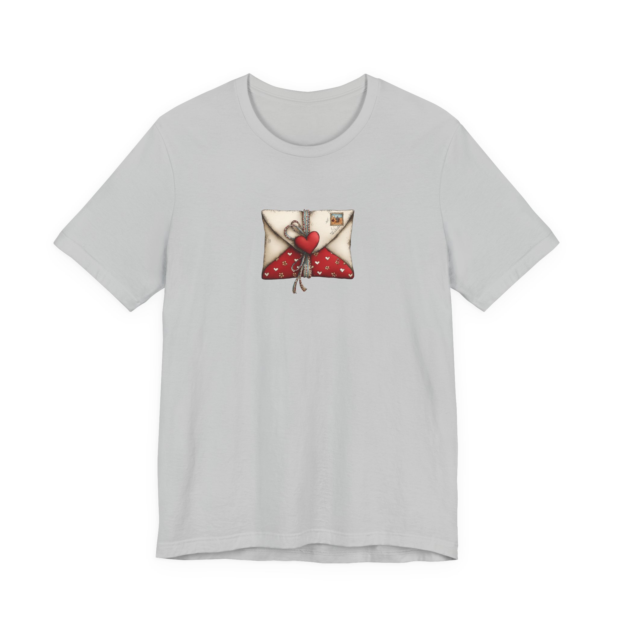 Valentine Love Letter T-Shirt — Cute Heart Envelope Graphic Tee - Ảnh 13