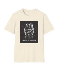 Romantic Couple Embrace Graphic Tee