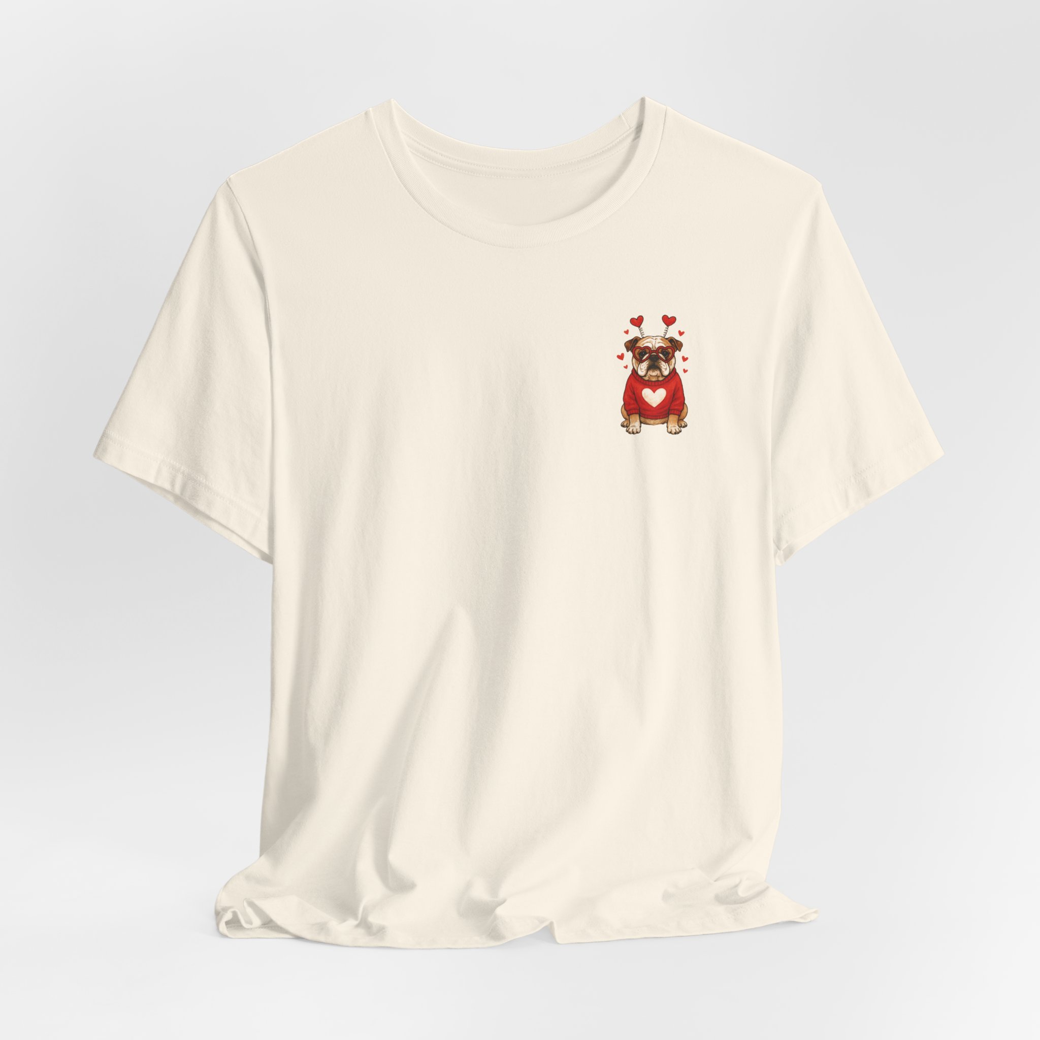 Valentine Puppy Pocket Tee — Cute Dog Heart Graphic T-Shirt - Ảnh 20