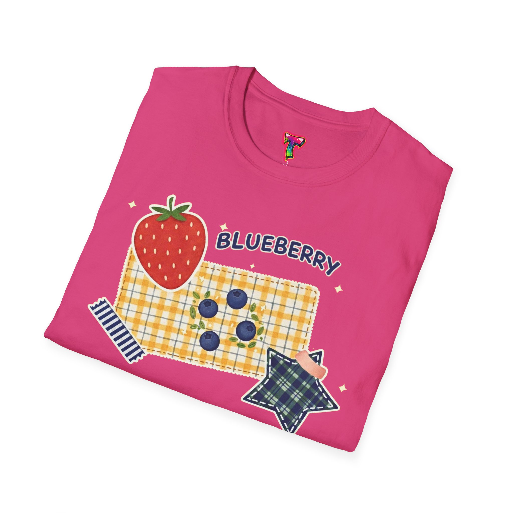 Blueberry Patch Cute Fruit Graphic T-Shirt - Ảnh 48