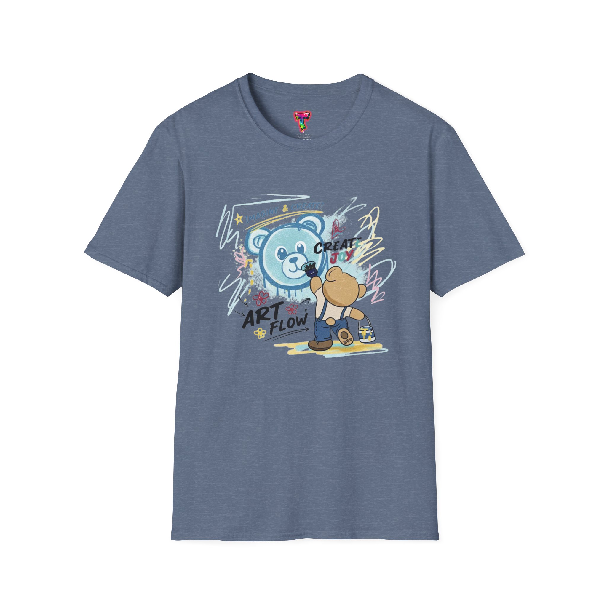 Art Flow Bear Skate T-Shirt - Ảnh 29