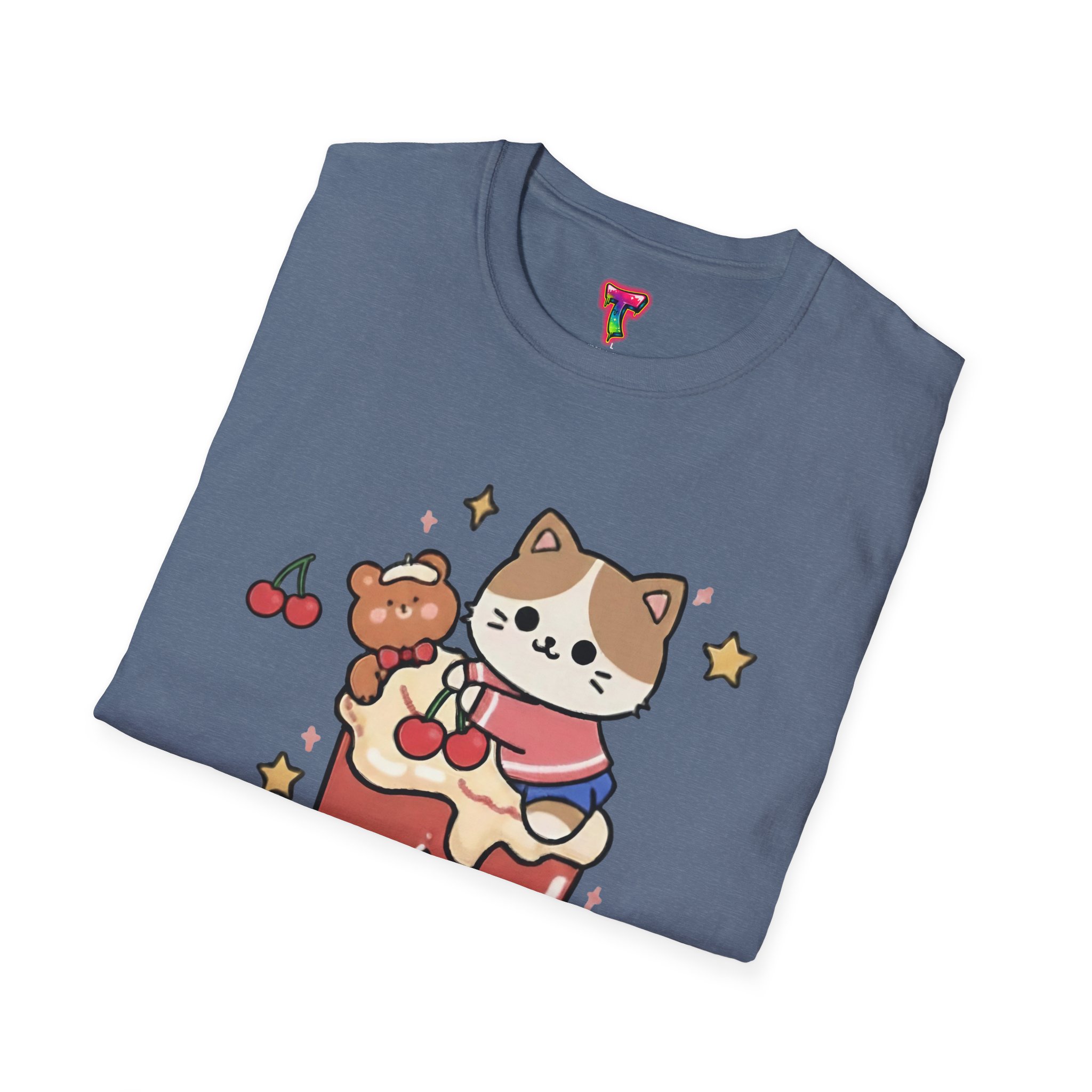Kawaii Cat on Cake T-Shirt - Ảnh 28