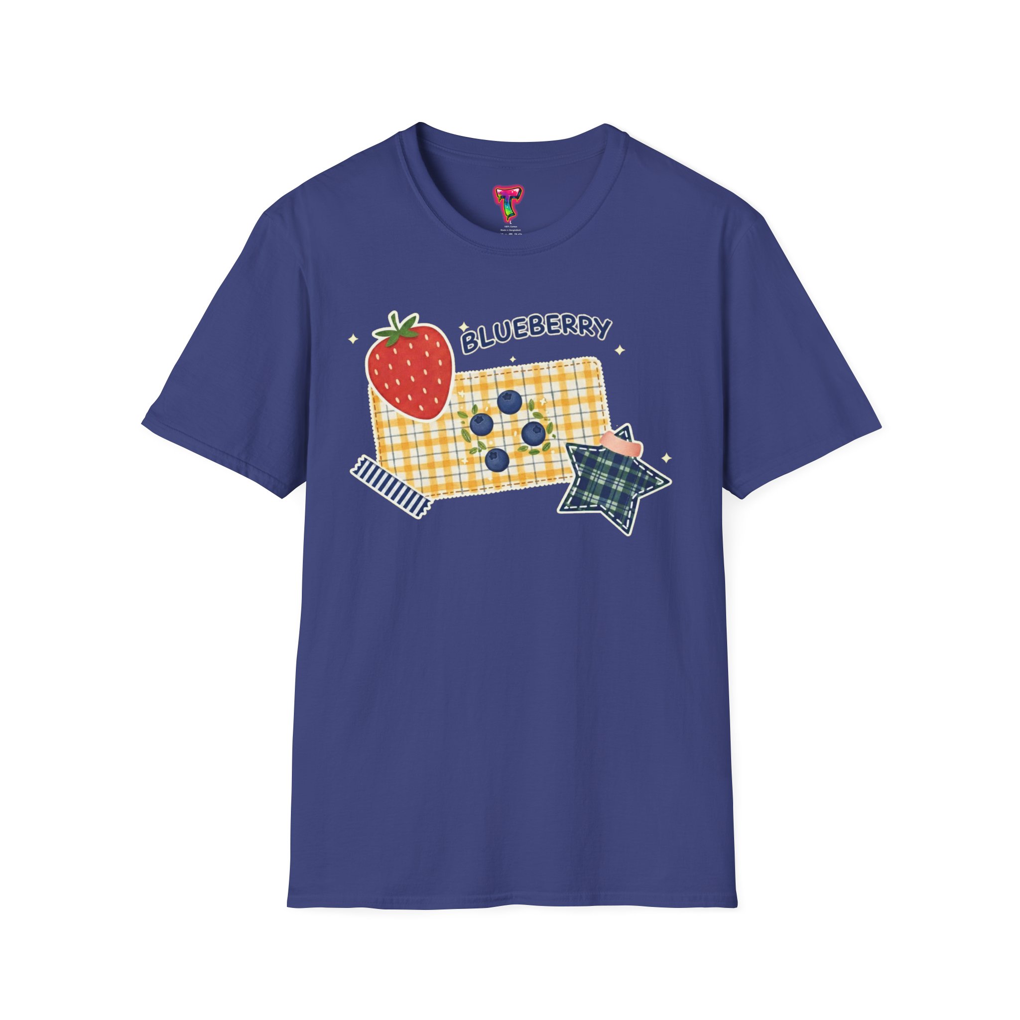 Blueberry Patch Cute Fruit Graphic T-Shirt - Ảnh 37