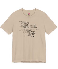 Sea Mail Vintage Postage Graphic Tee