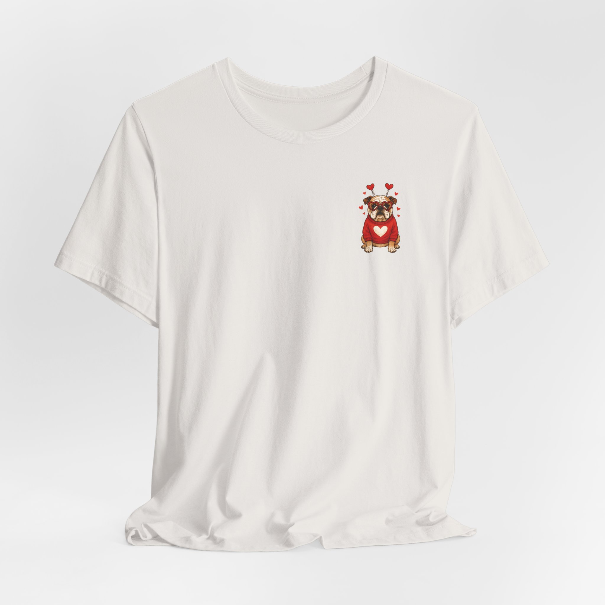 Valentine Puppy Pocket Tee — Cute Dog Heart Graphic T-Shirt - Ảnh 28