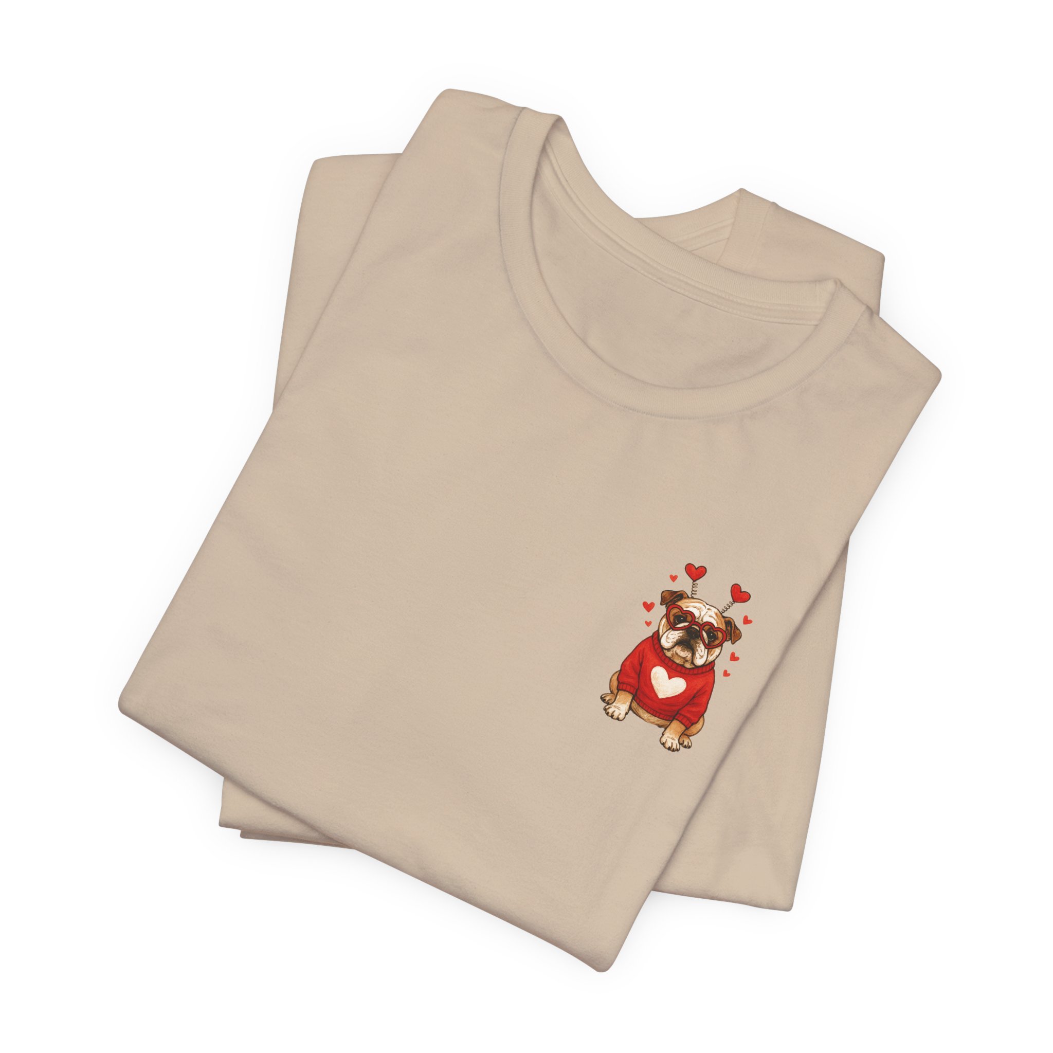 Valentine Puppy Pocket Tee — Cute Dog Heart Graphic T-Shirt - Ảnh 39