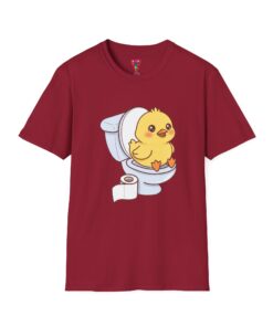 Cute Chick on Toilet T-Shirt