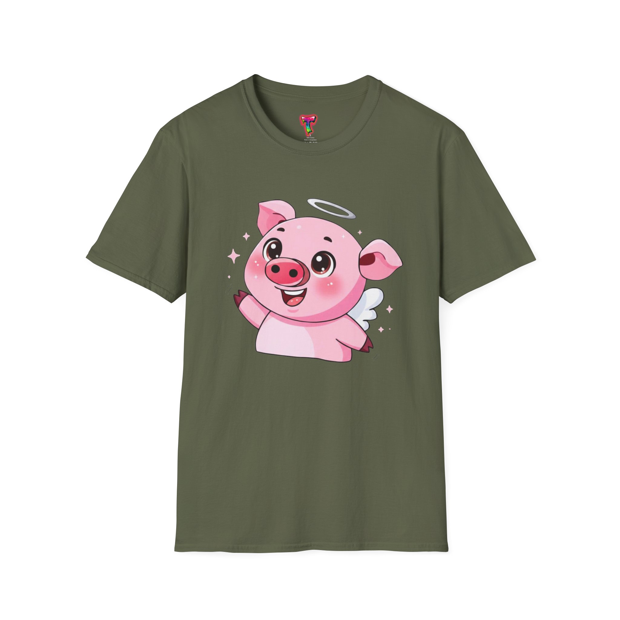 Angel Pig Graphic T-Shirt