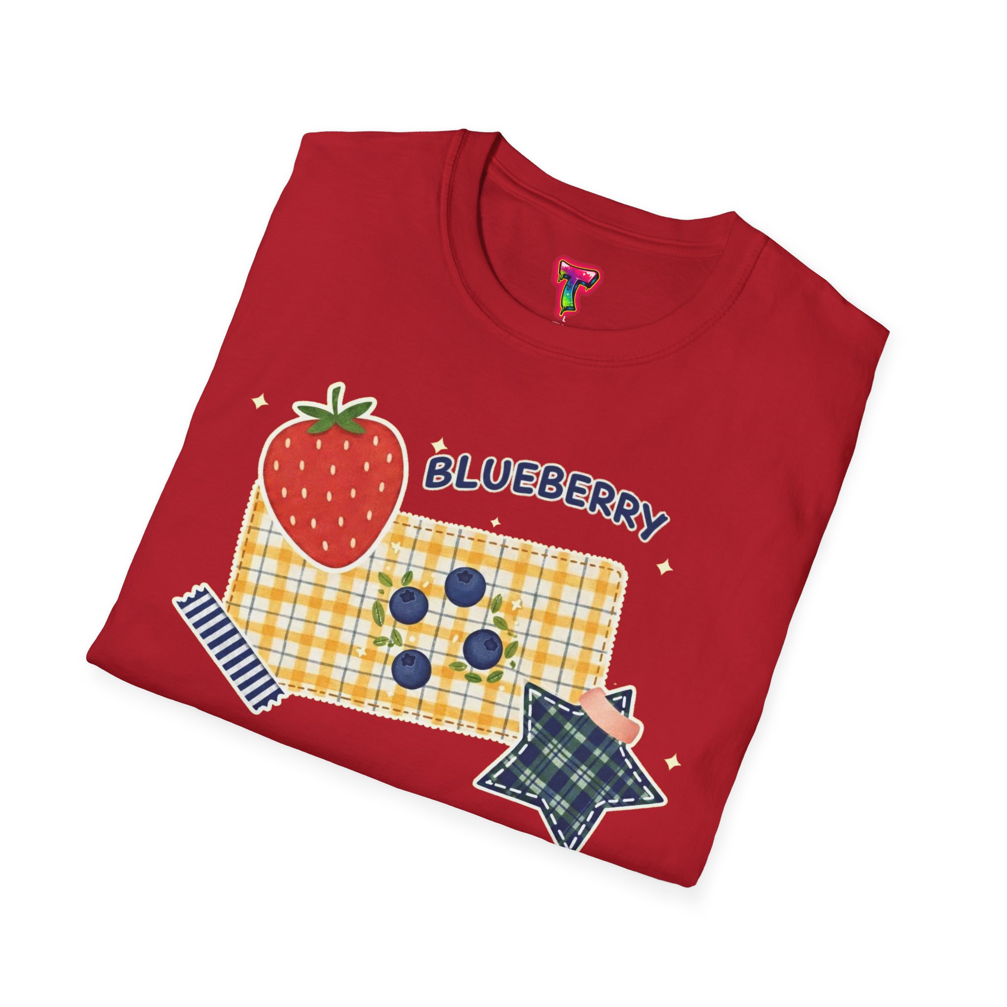 Blueberry Patch Cute Fruit Graphic T-Shirt - Ảnh 56