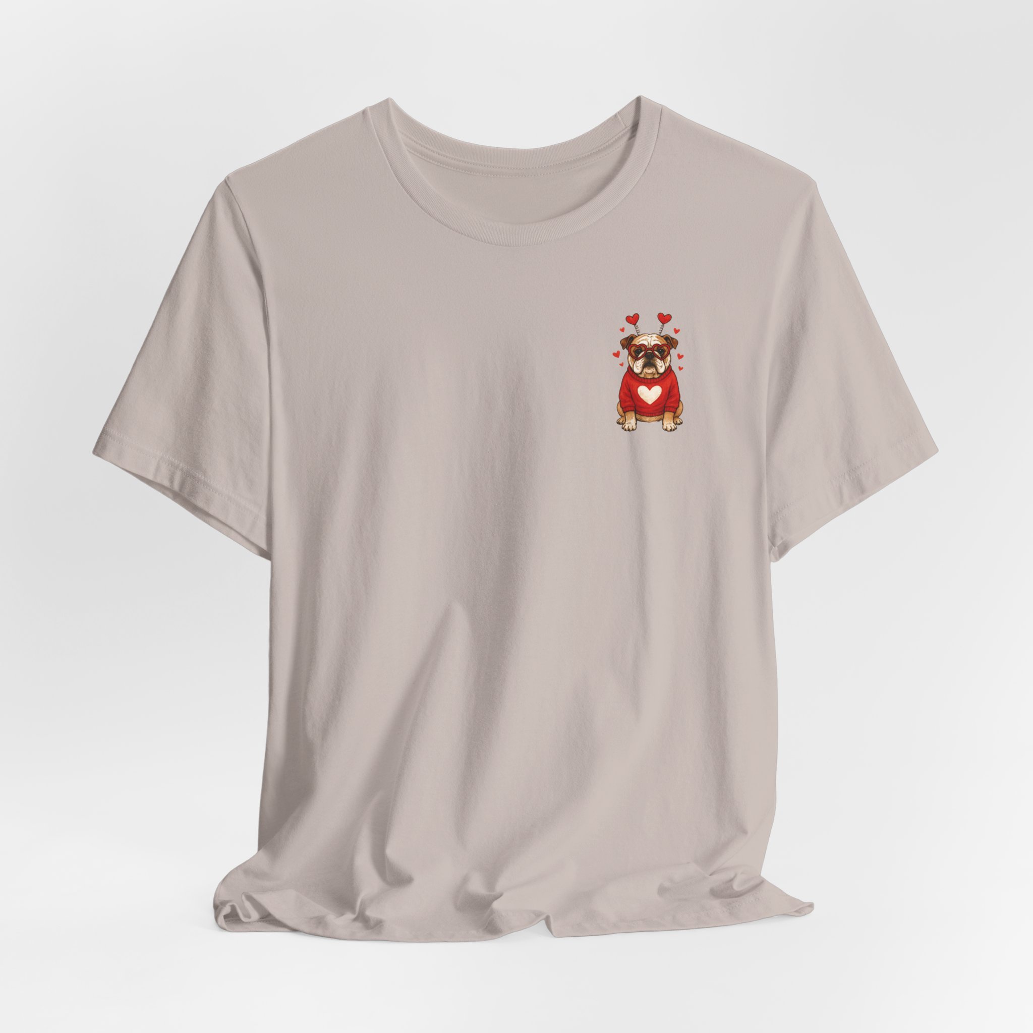 Valentine Puppy Pocket Tee — Cute Dog Heart Graphic T-Shirt - Ảnh 48