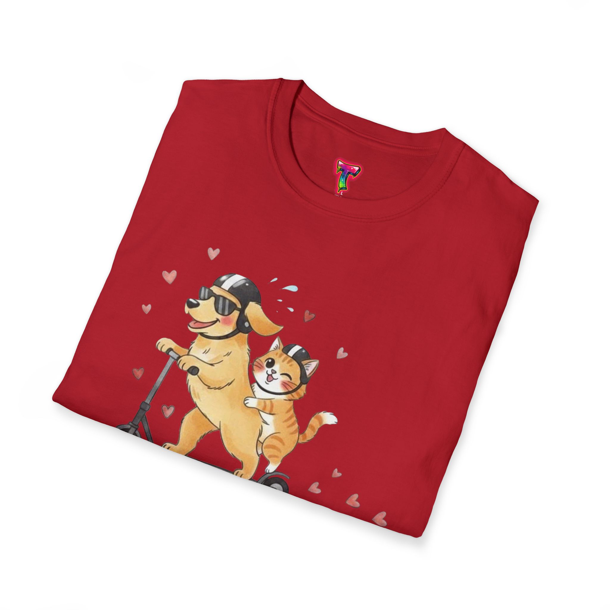 Dog and Cat Scooter T-Shirt - Ảnh 52