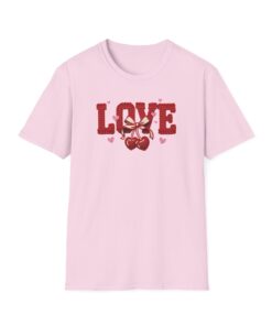 Retro Red Heart Cherry Valentine Tee