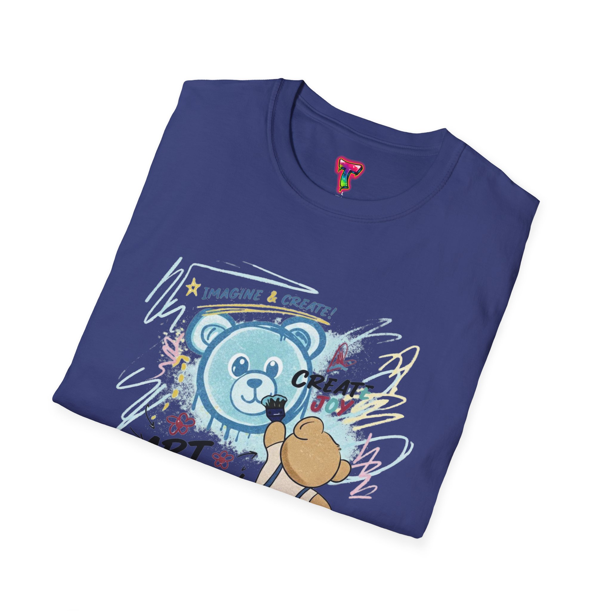 Art Flow Bear Skate T-Shirt - Ảnh 36