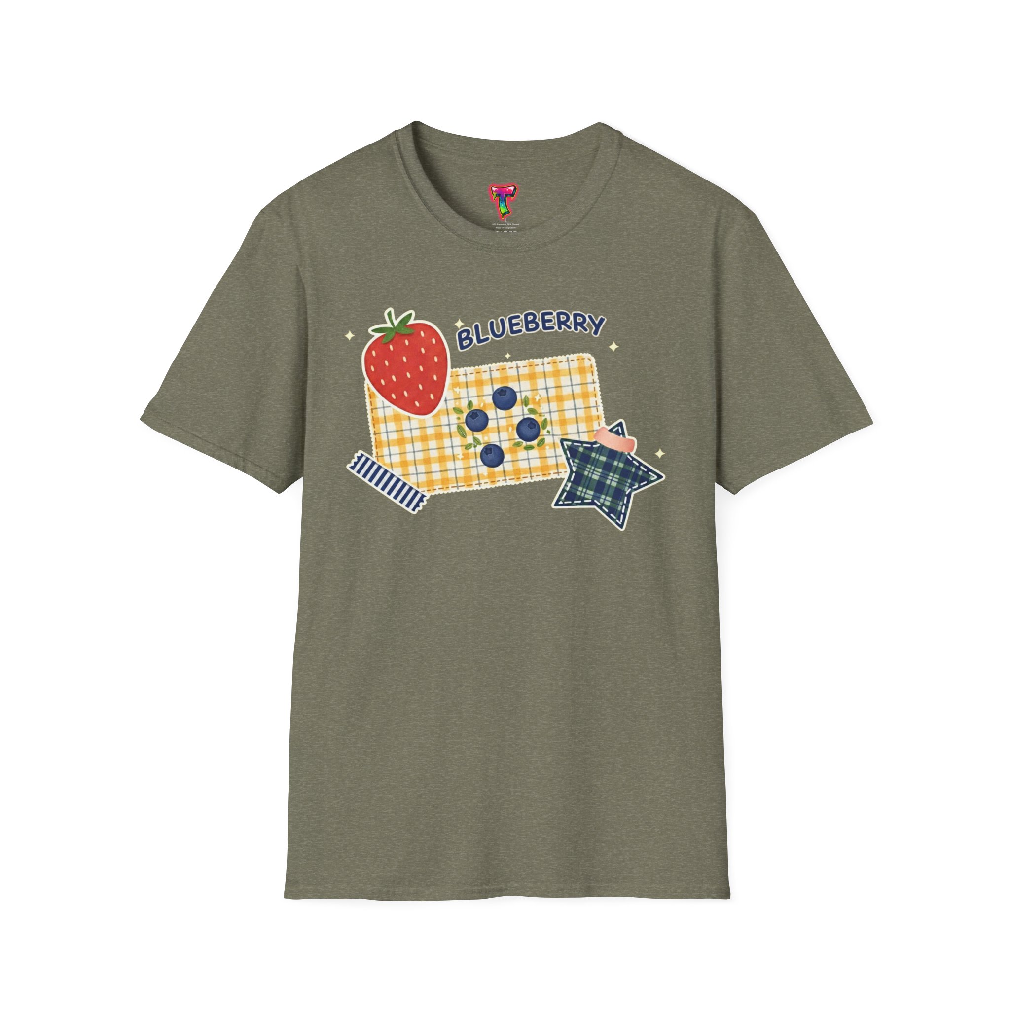 Blueberry Patch Cute Fruit Graphic T-Shirt - Ảnh 21