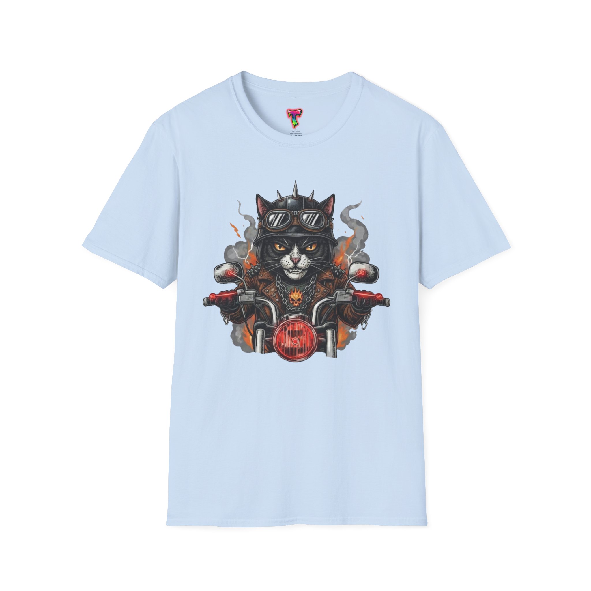 Biker Cat Motorcycle Graphic T-Shirt - Ảnh 29