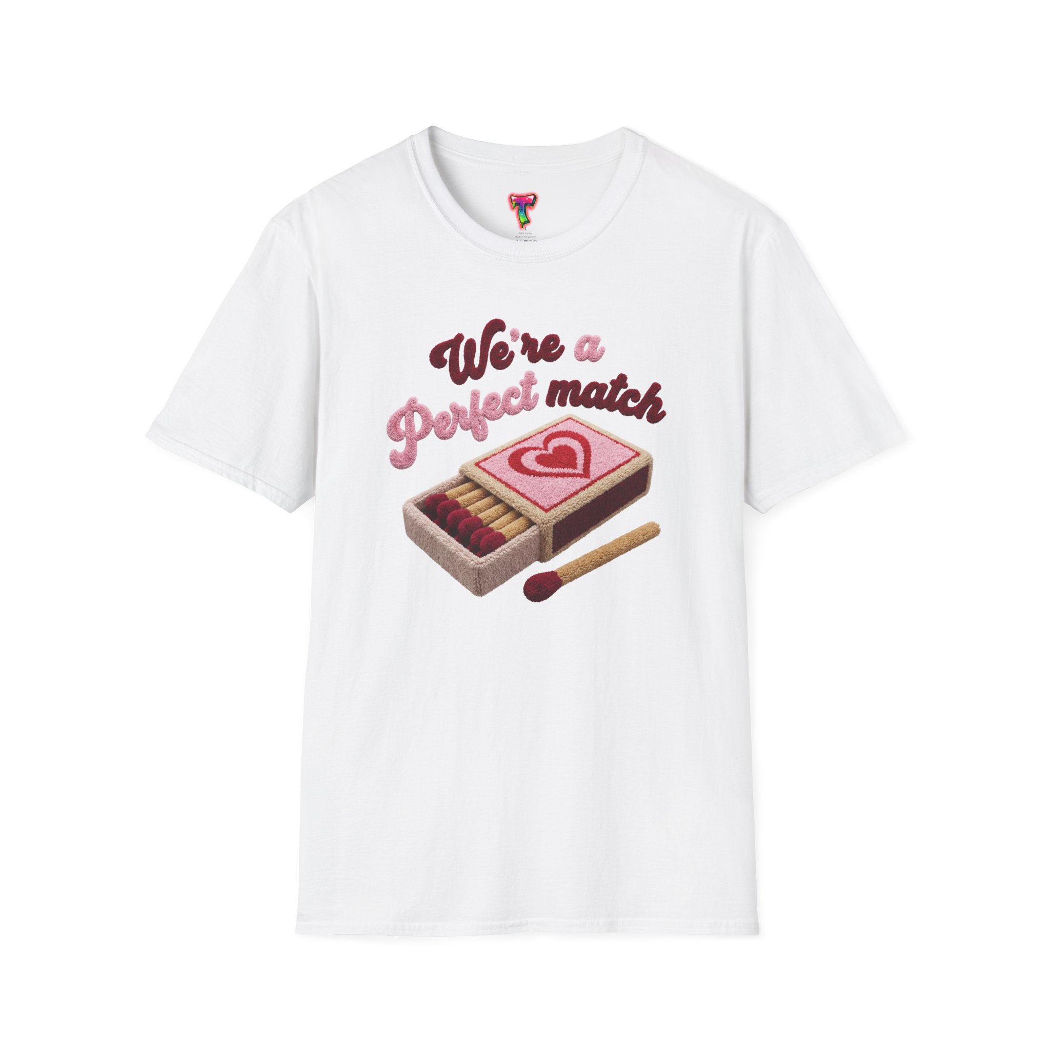 Perfect Match T-Shirt — 'We’re a Perfect Match' Valentine Graphic Tee