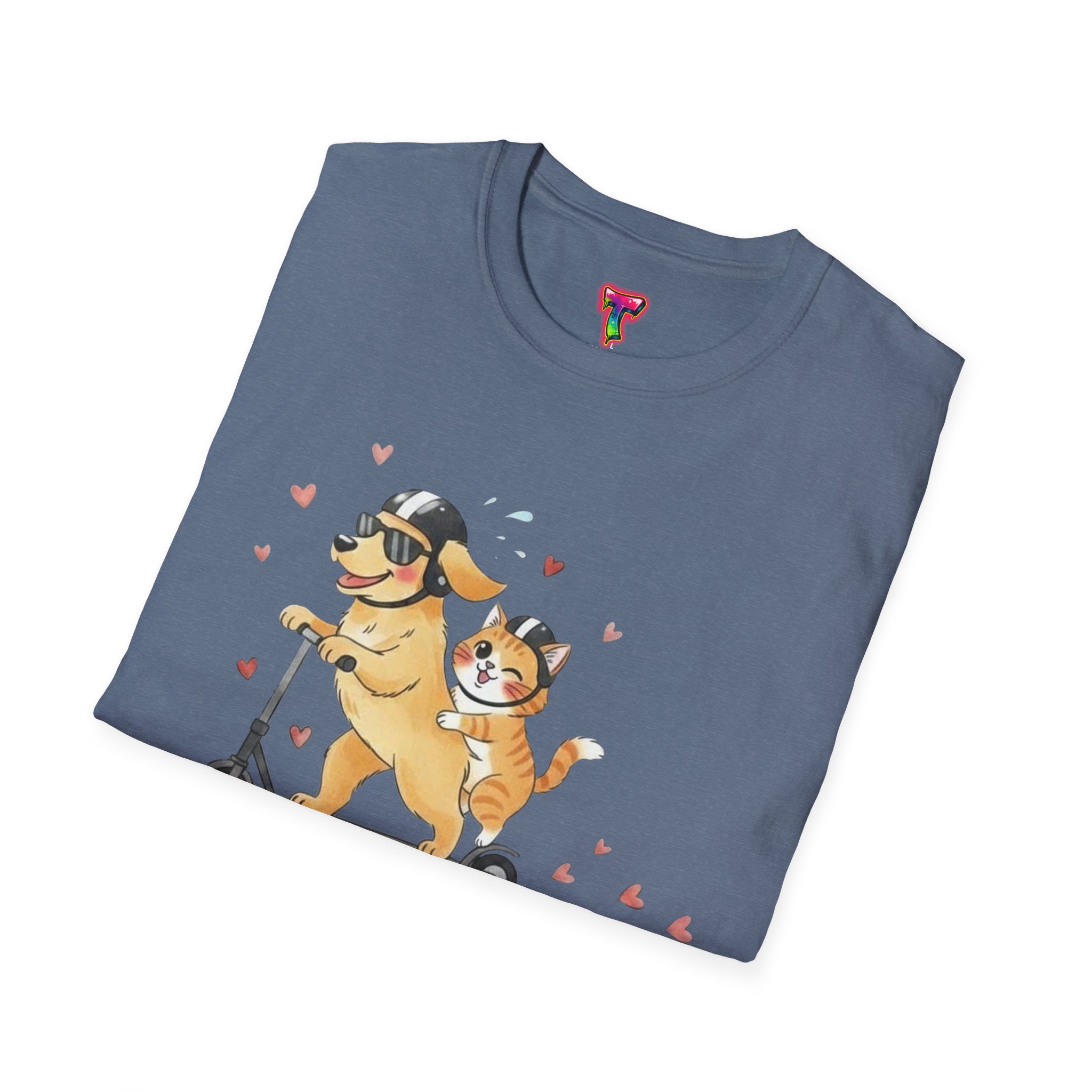 Dog and Cat Scooter T-Shirt - Ảnh 32