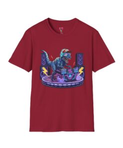 Retro DJ Tyrannosaurus Rex Graphic Tee