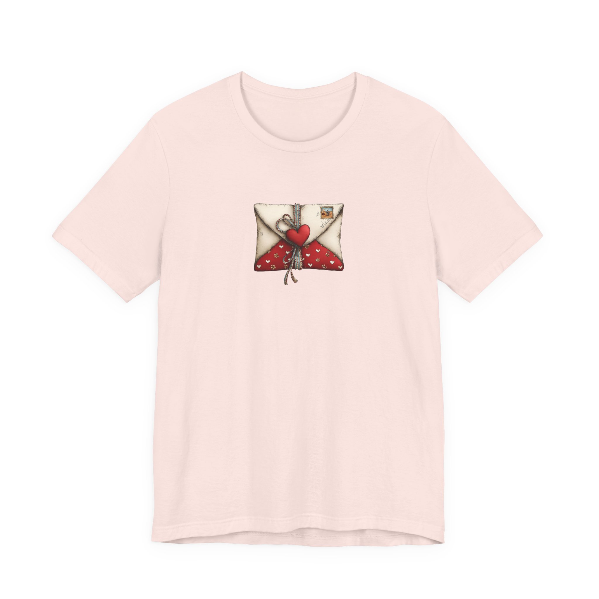 Valentine Love Letter T-Shirt — Cute Heart Envelope Graphic Tee - Ảnh 5