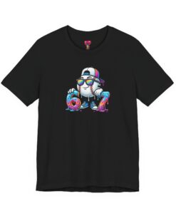 Cool Mascot with Donut & '07' Graphic