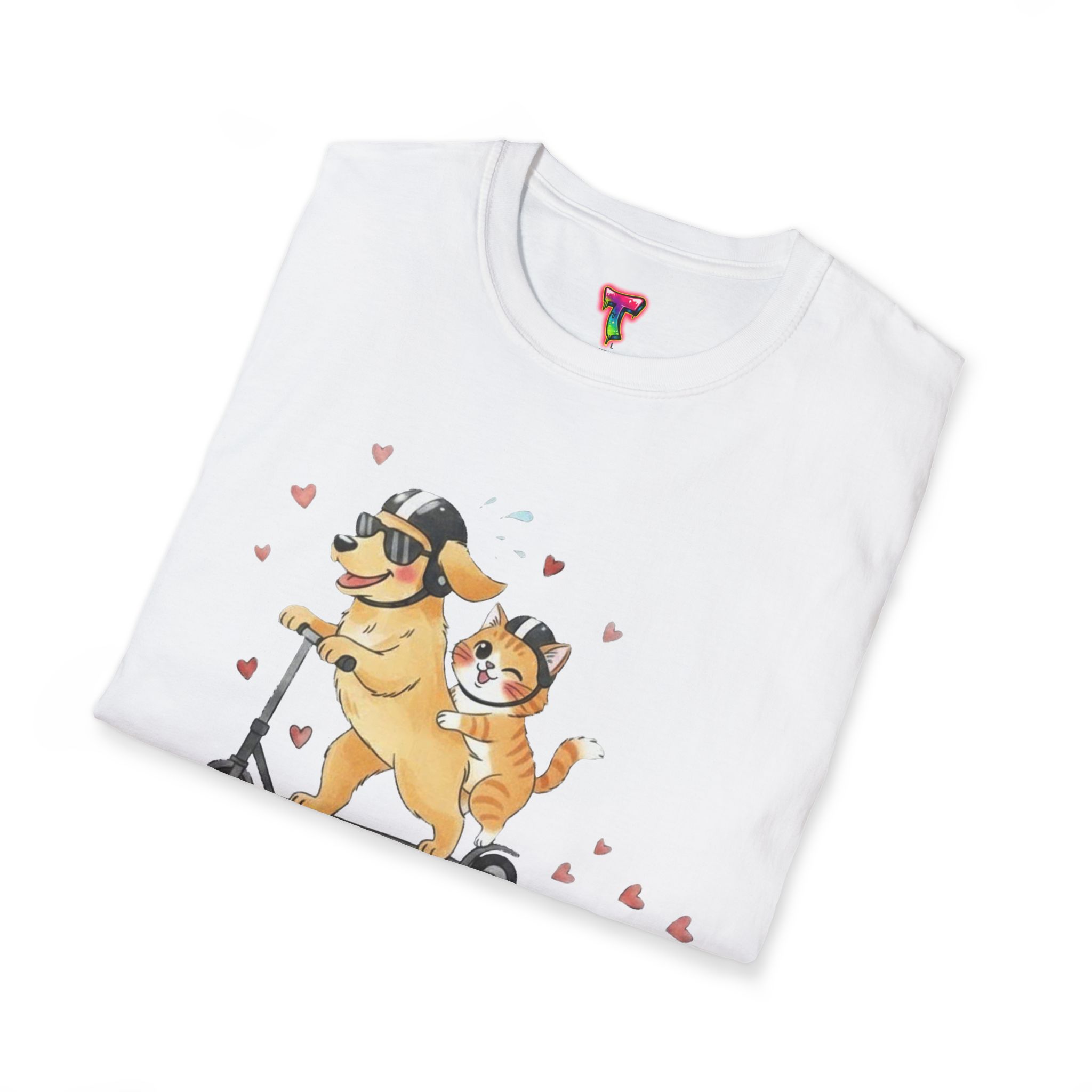 Dog and Cat Scooter T-Shirt - Ảnh 8