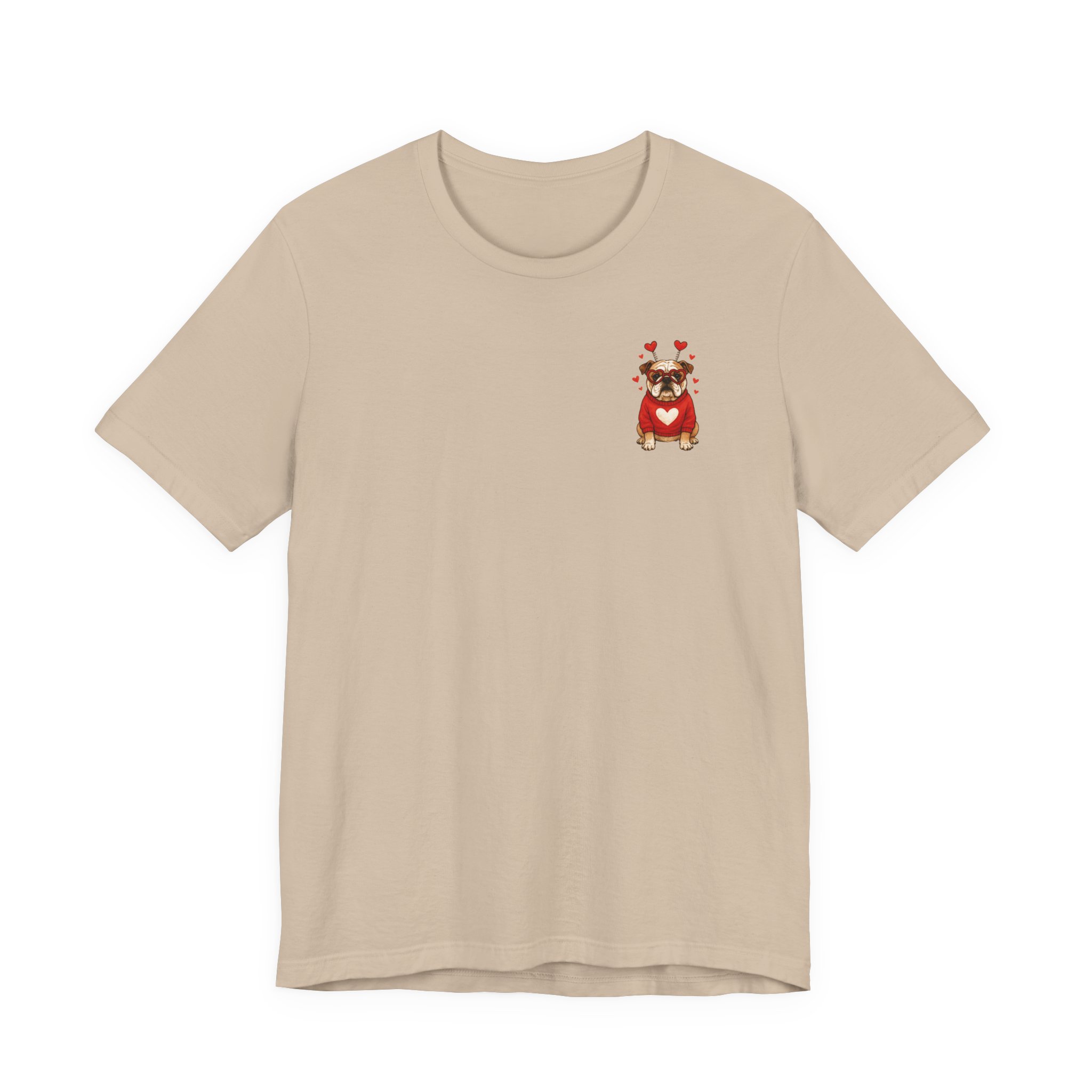 Valentine Puppy Pocket Tee — Cute Dog Heart Graphic T-Shirt - Ảnh 37