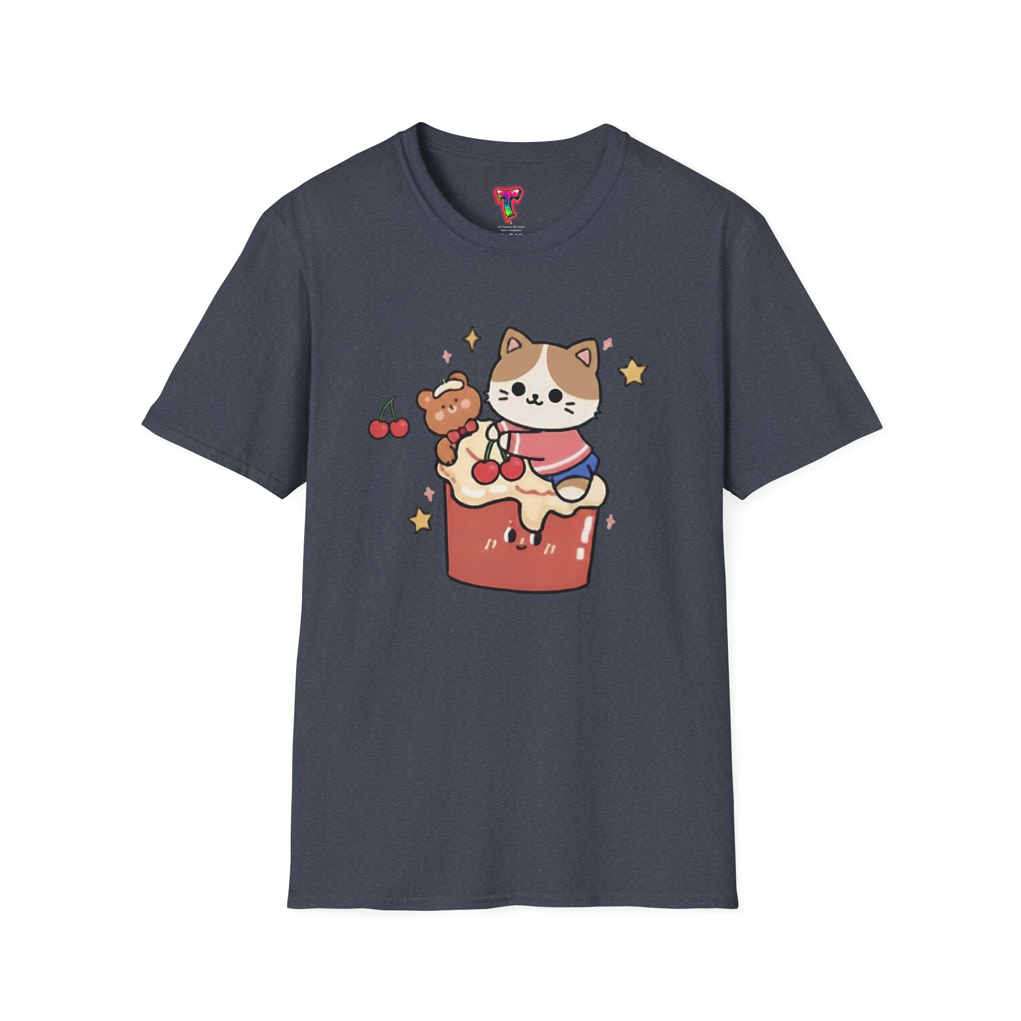 Kawaii Cat on Cake T-Shirt - Ảnh 37