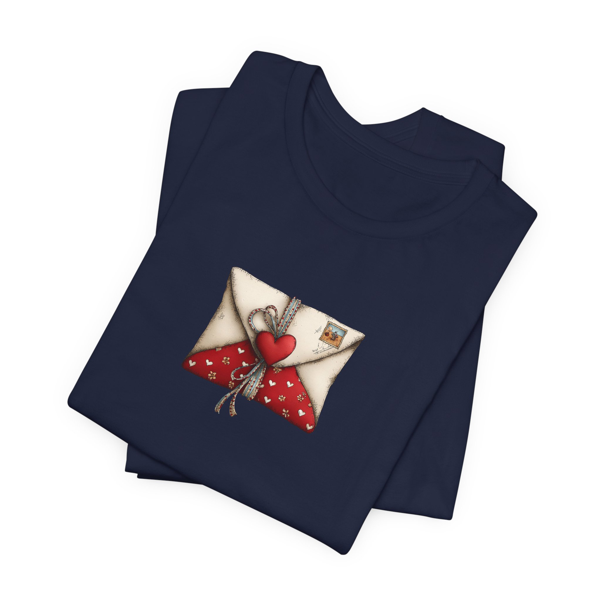 Valentine Love Letter T-Shirt — Cute Heart Envelope Graphic Tee - Ảnh 47
