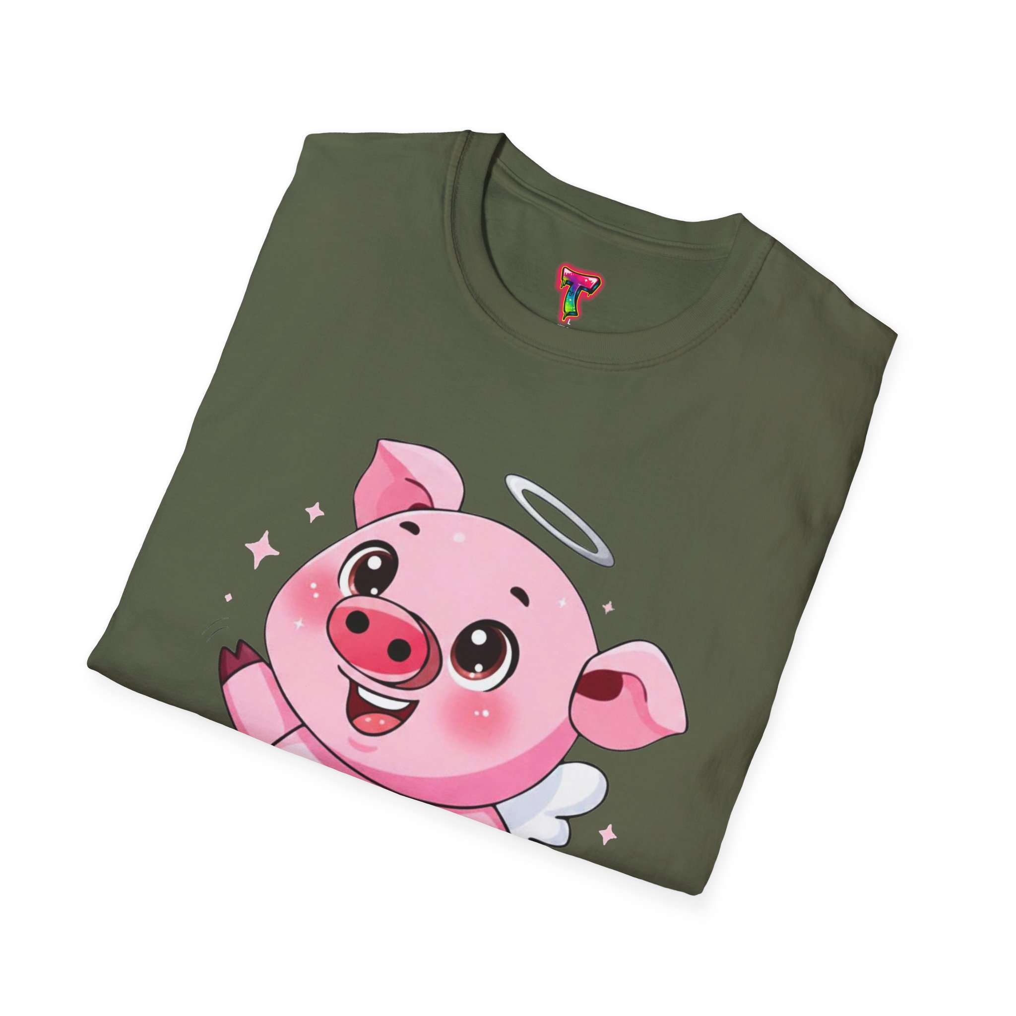 Angel Pig Graphic T-Shirt - Ảnh 4